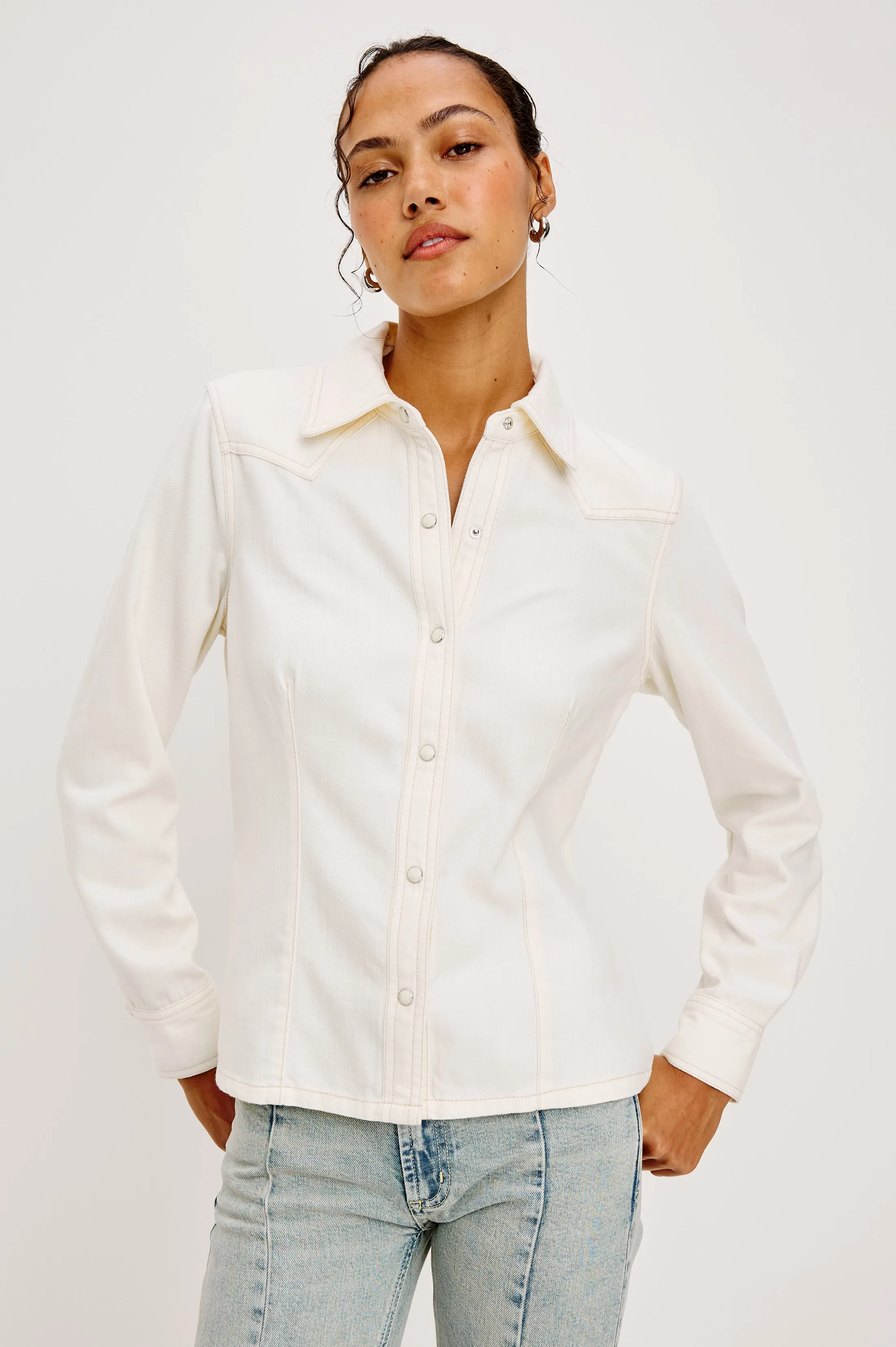 TAIANA SHIRT - IVORY sold by Rails