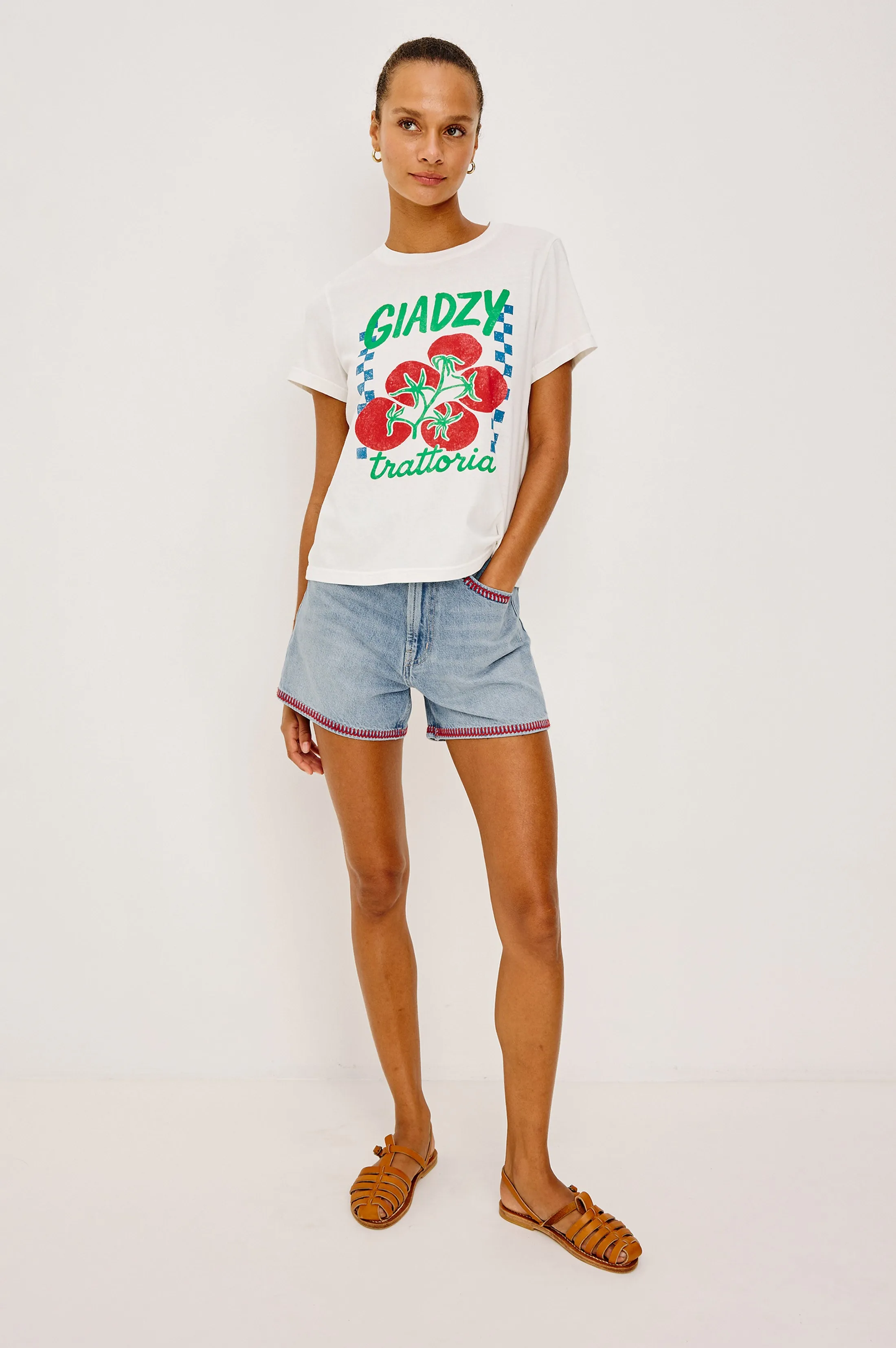 RAILS X GIADZY THE CLASSIC CREW T-SHIRT - GIADZY TRATTORIA sold by Rails product image thumbnail 3
