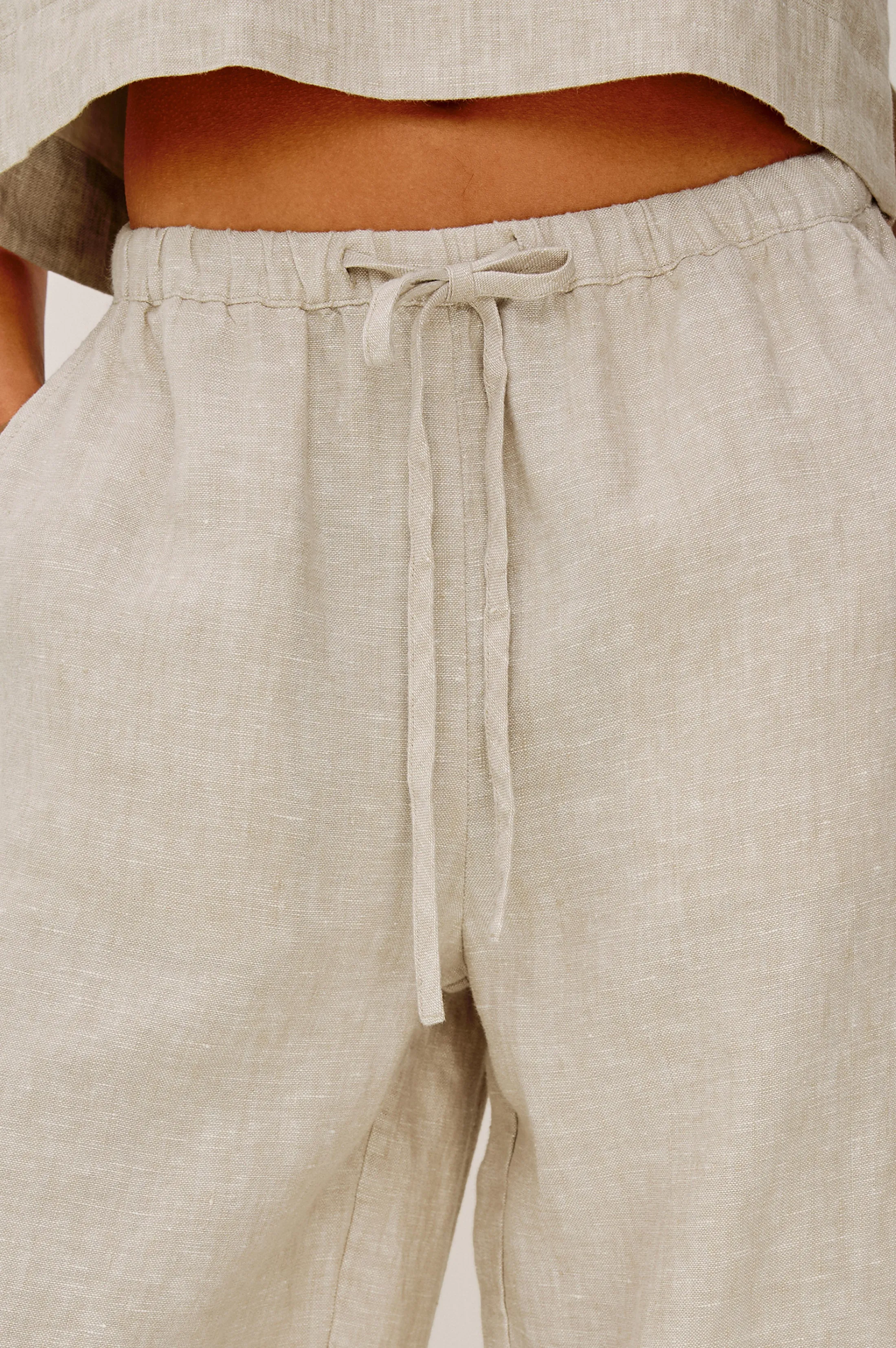 EMMIE CROP PANT - HEATHERED FLAX sold by Rails product image thumbnail 2