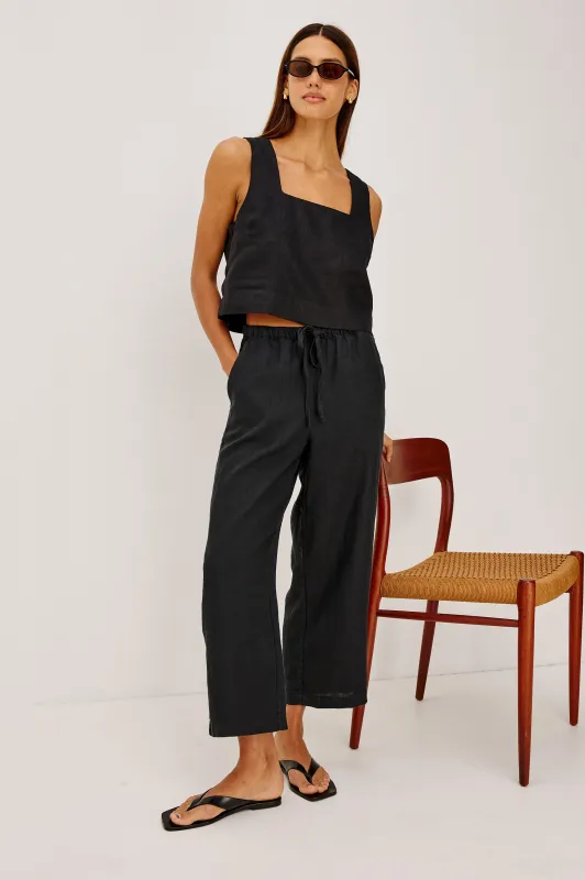 EMMIE CROP PANT - BLACK made by Rails