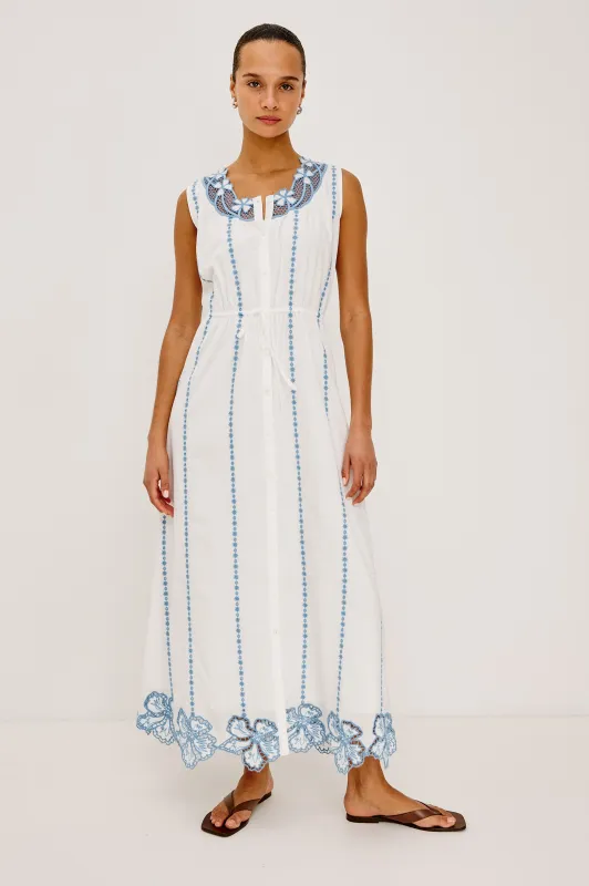 LORINA DRESS - WHITE made by Rails