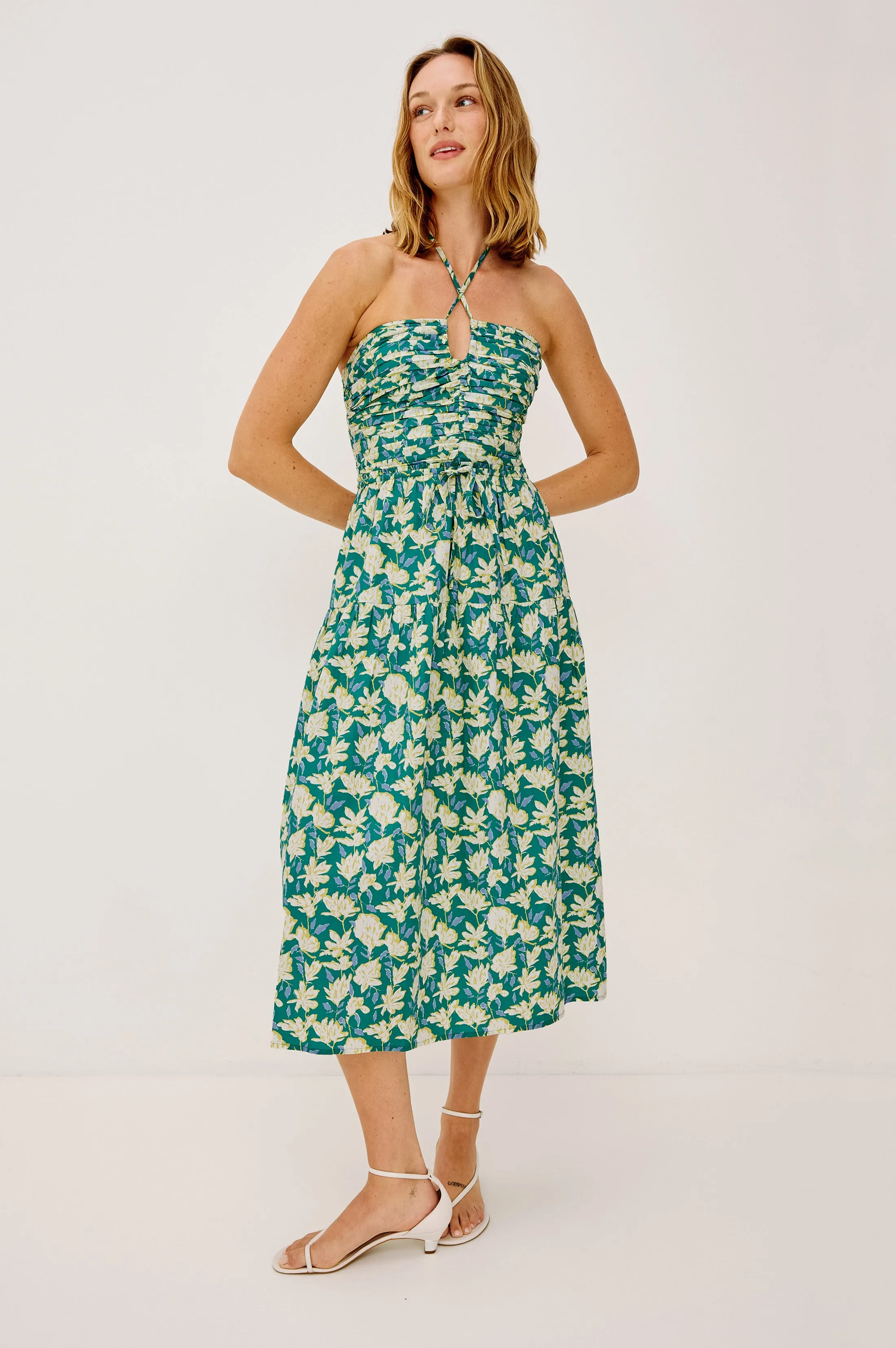 IRENE DRESS - GREEN MAYFLOWER sold by Rails