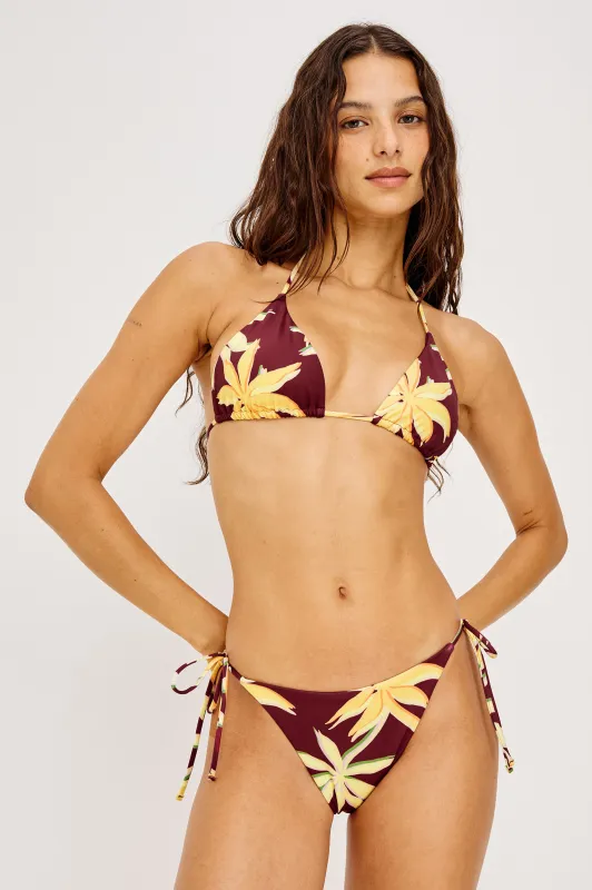 SICILY BIKINI BOTTOM - RED PALMA made by Rails