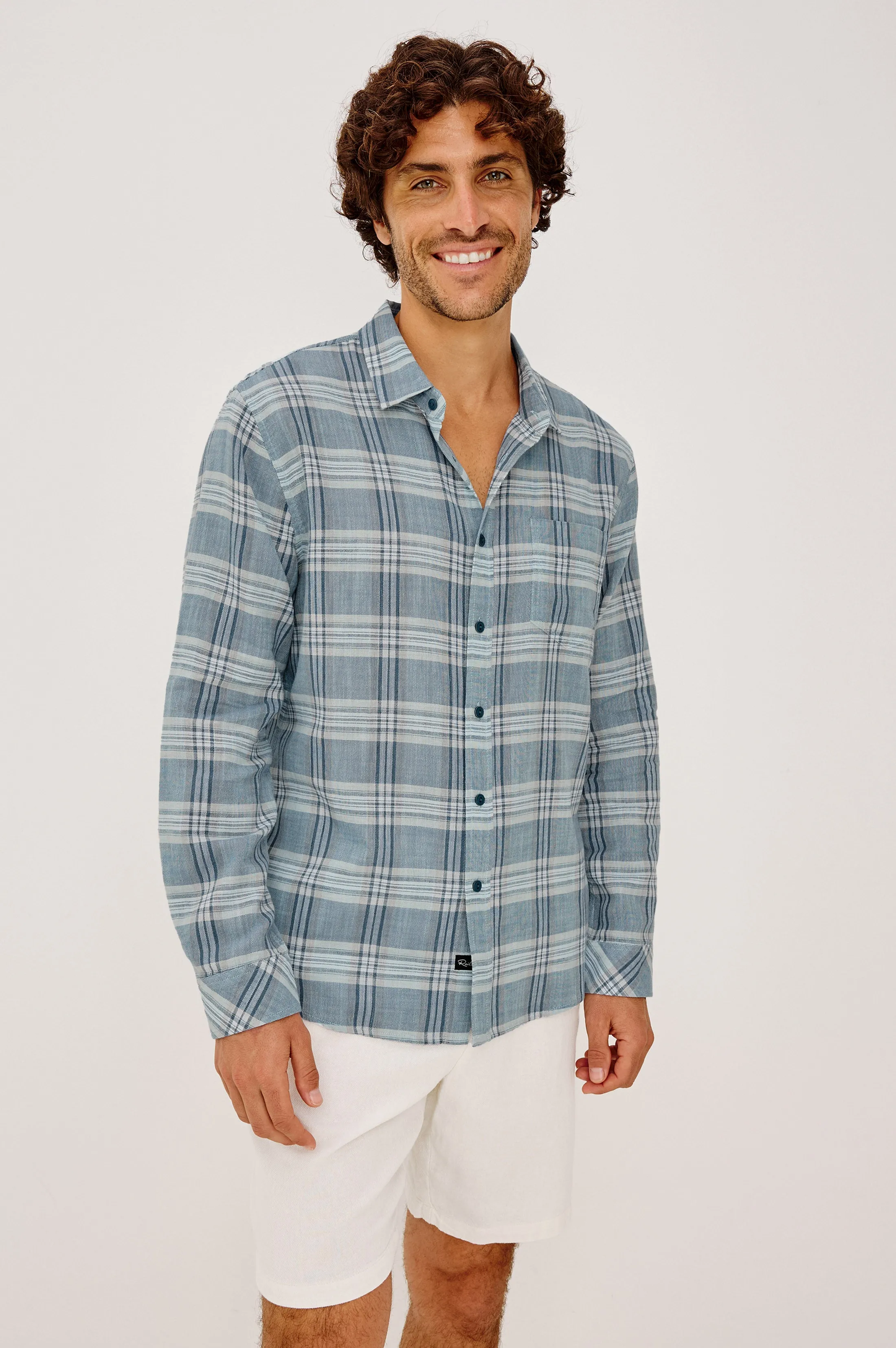 WYATT SHIRT - DEEP SEAFOAM GLASS sold by Rails product image thumbnail 4