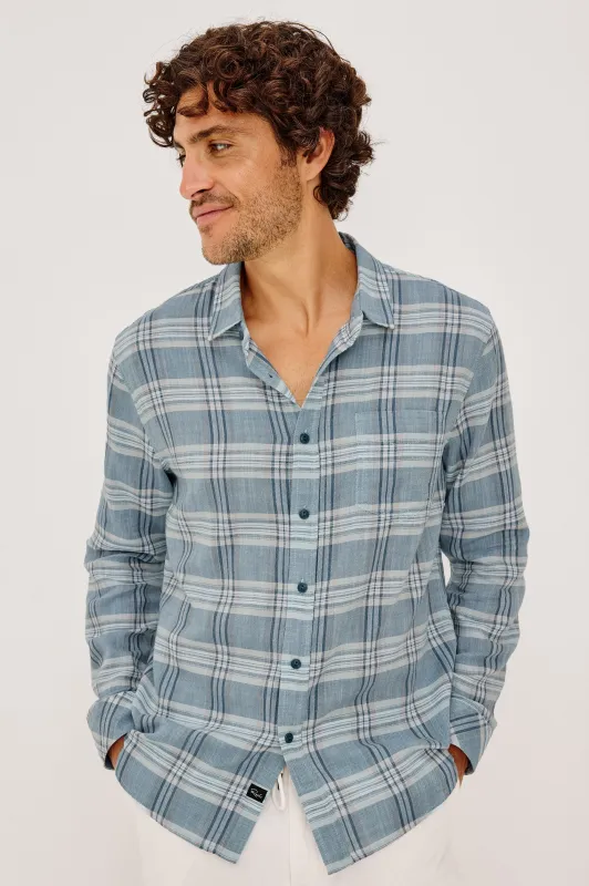 WYATT SHIRT - DEEP SEAFOAM GLASS made by Rails