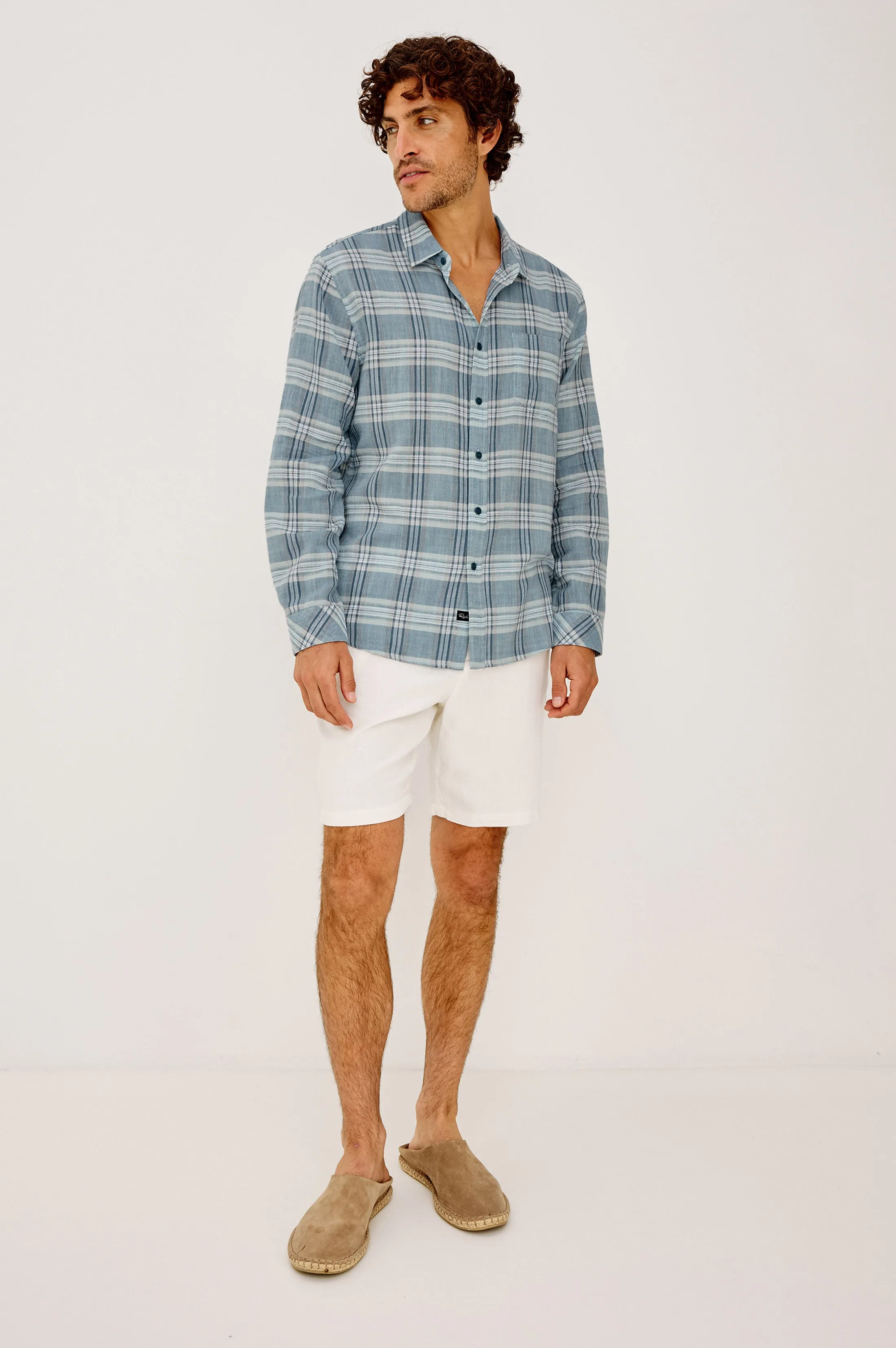 WYATT SHIRT - DEEP SEAFOAM GLASS sold by Rails product image thumbnail 3