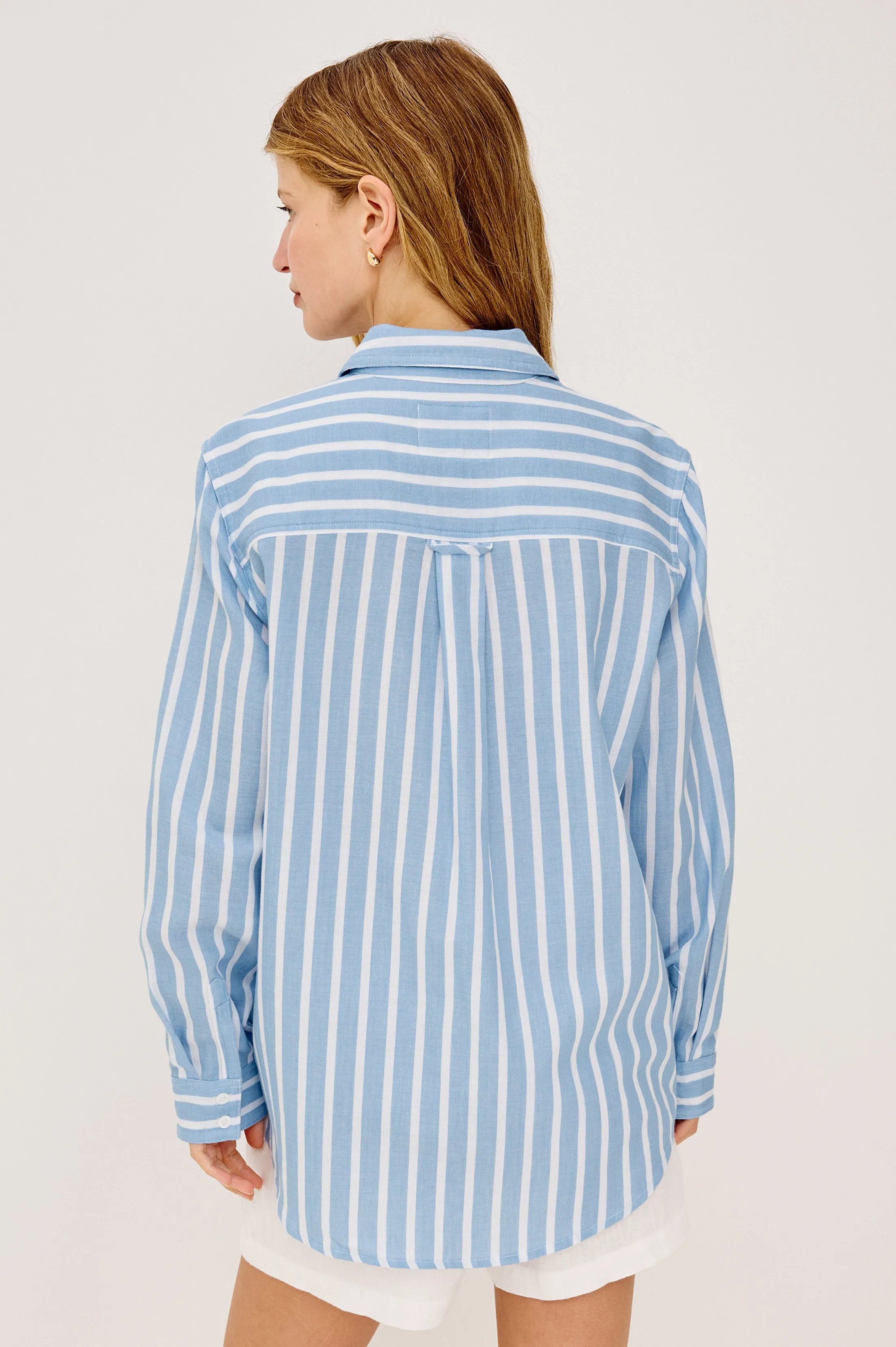FREEMAN SHIRT - SALTWATER STRIPE sold by Rails product image thumbnail 5