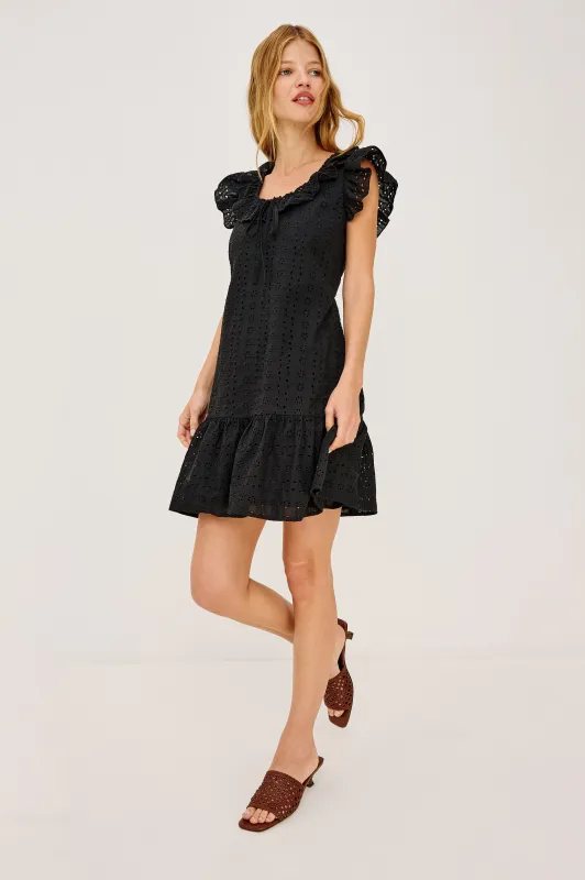 ESSIE DRESS - BLACK EYELET made by Rails