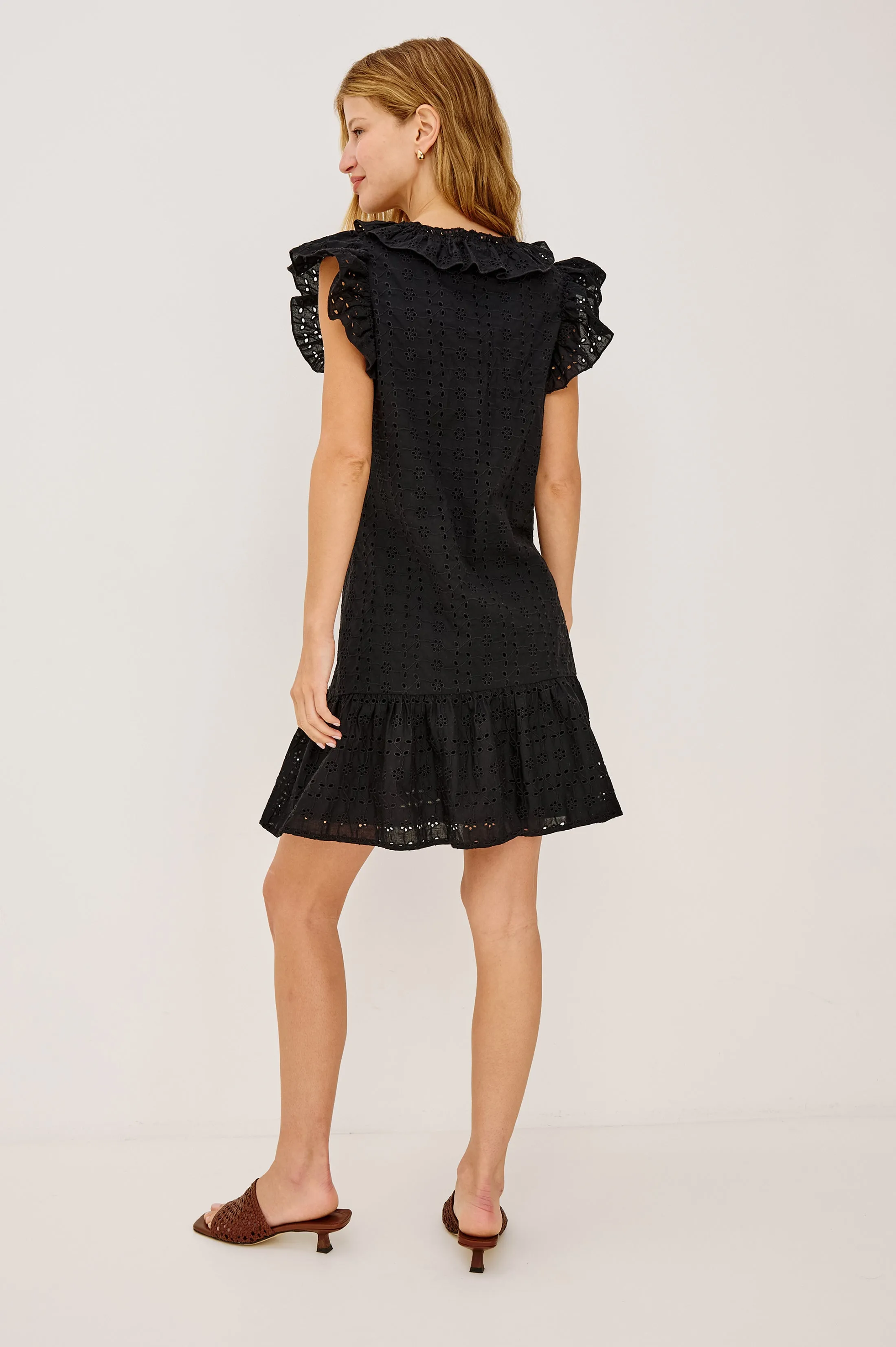 ESSIE DRESS - BLACK EYELET sold by Rails product image thumbnail 5