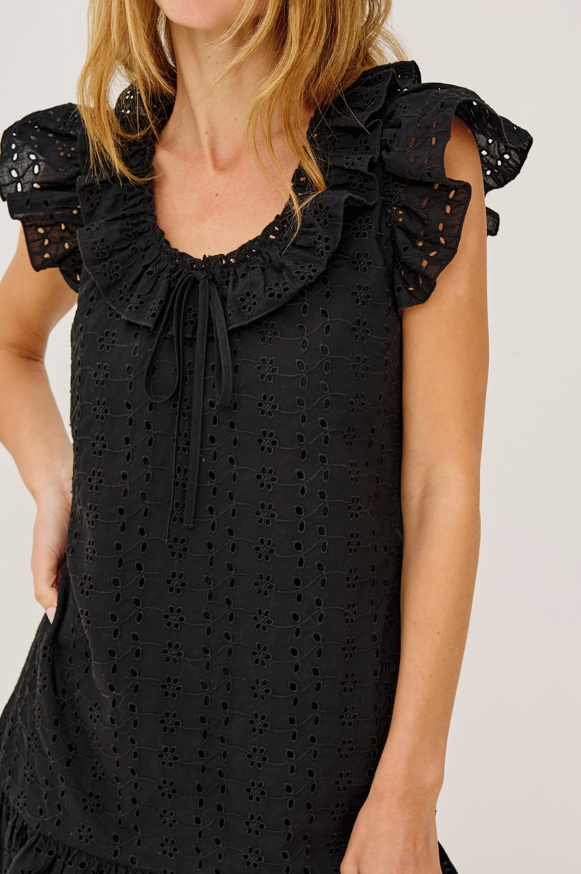 ESSIE DRESS - BLACK EYELET sold by Rails product image thumbnail 2