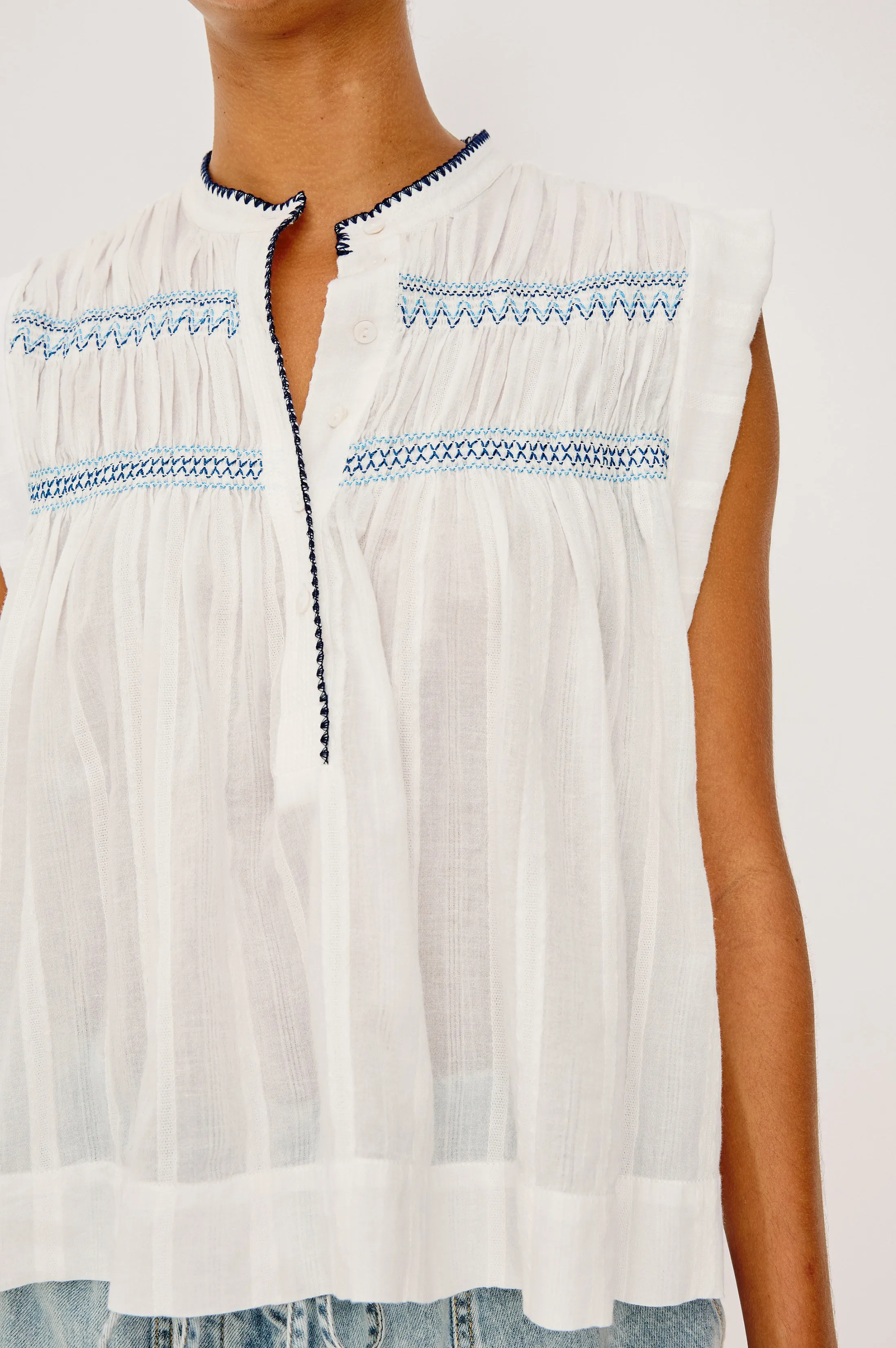 WILLOW TOP - WHITE sold by Rails product image thumbnail 2