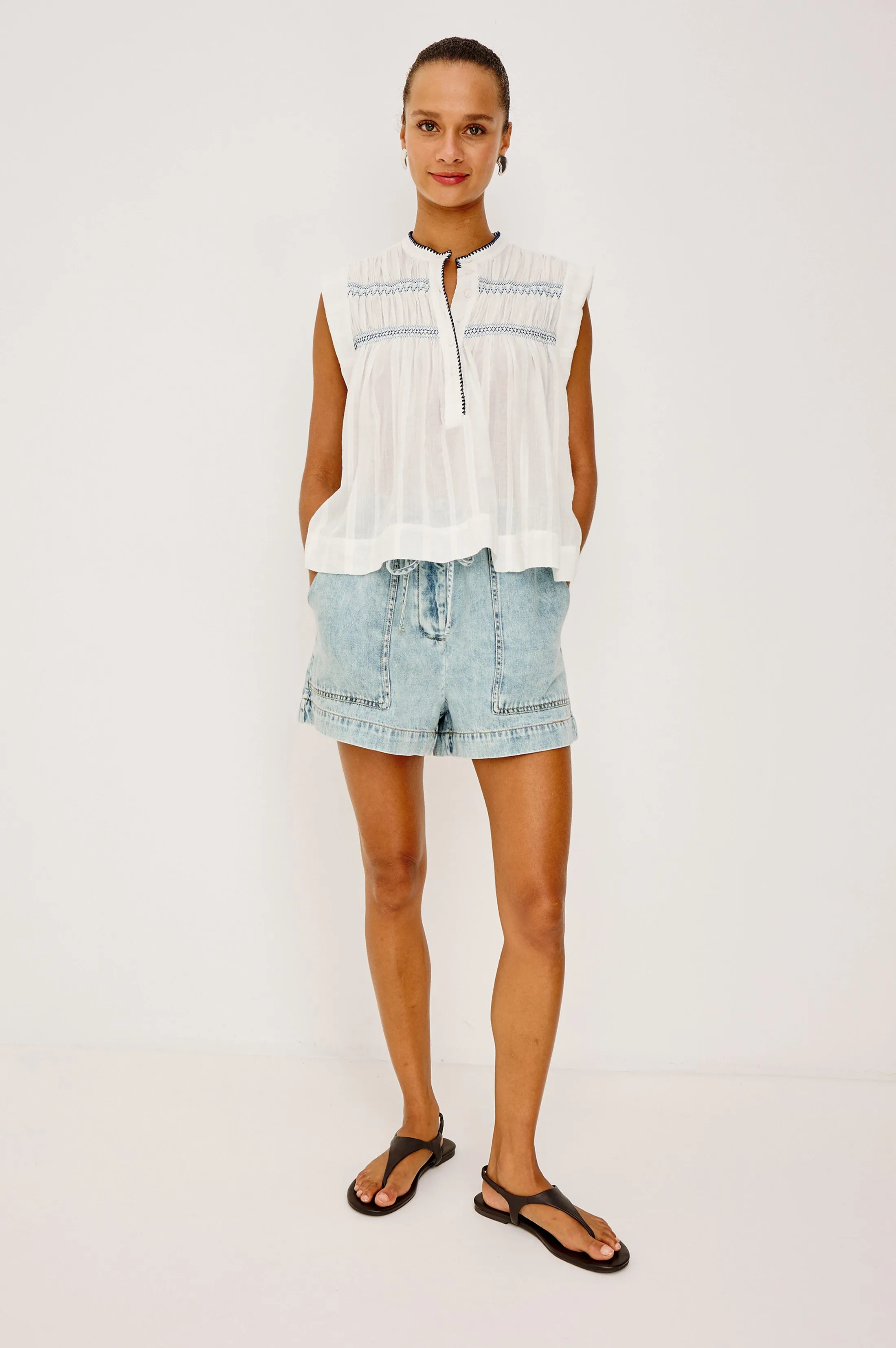 WILLOW TOP - WHITE sold by Rails product image thumbnail 3