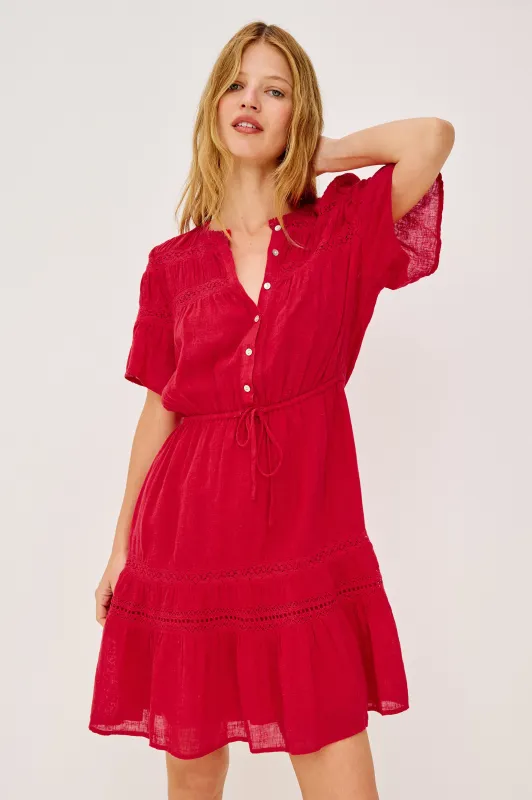 WINSLOW DRESS - TOMATO made by Rails