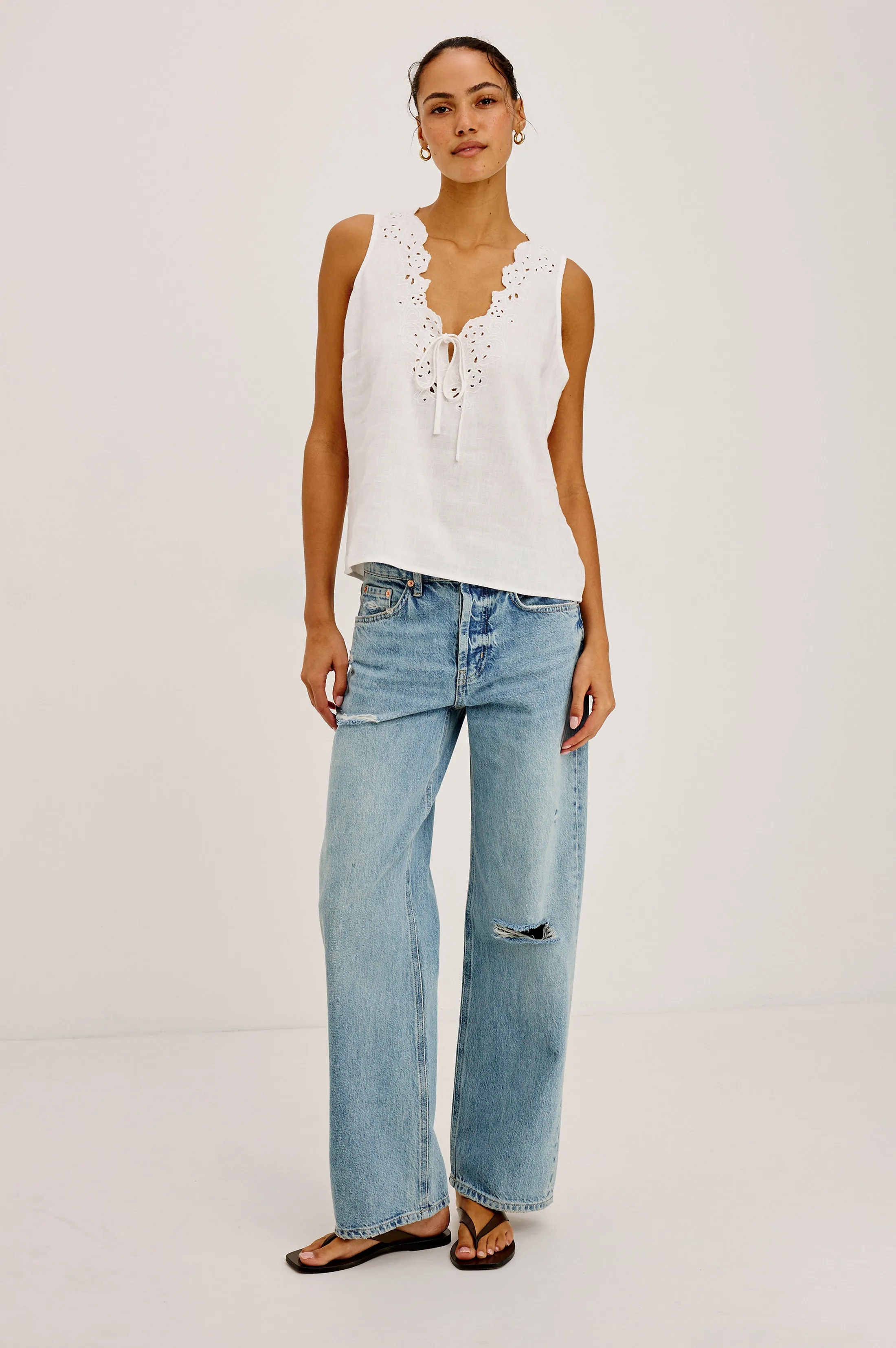 PETITE DEL MAR BOYFRIEND - HERITAGE DESTRUCTED sold by Rails product image thumbnail 3