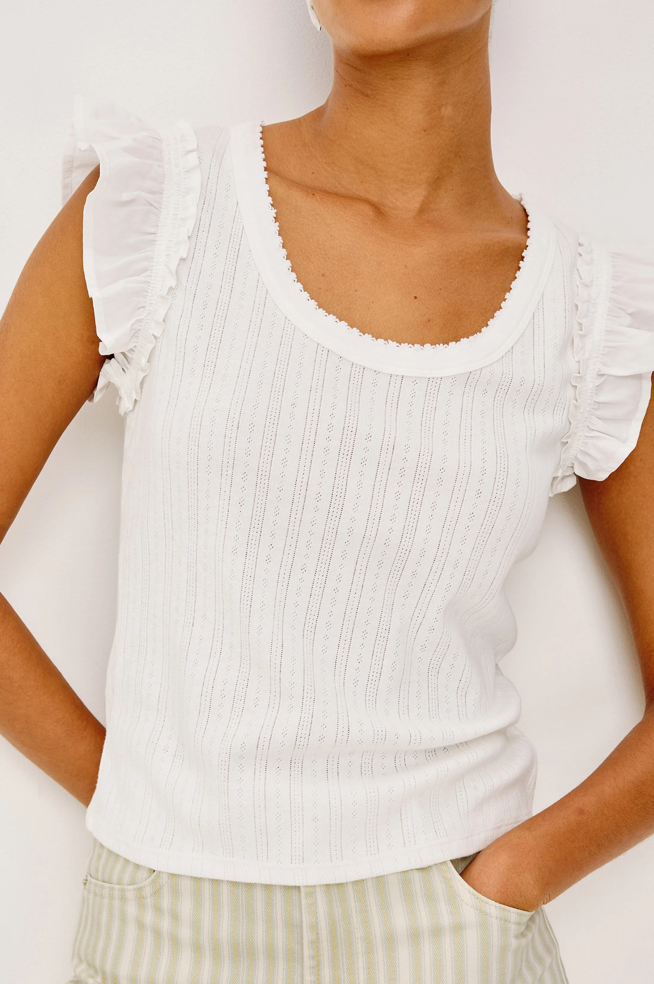 GIOVANNA TOP - WHITE sold by Rails product image thumbnail 2
