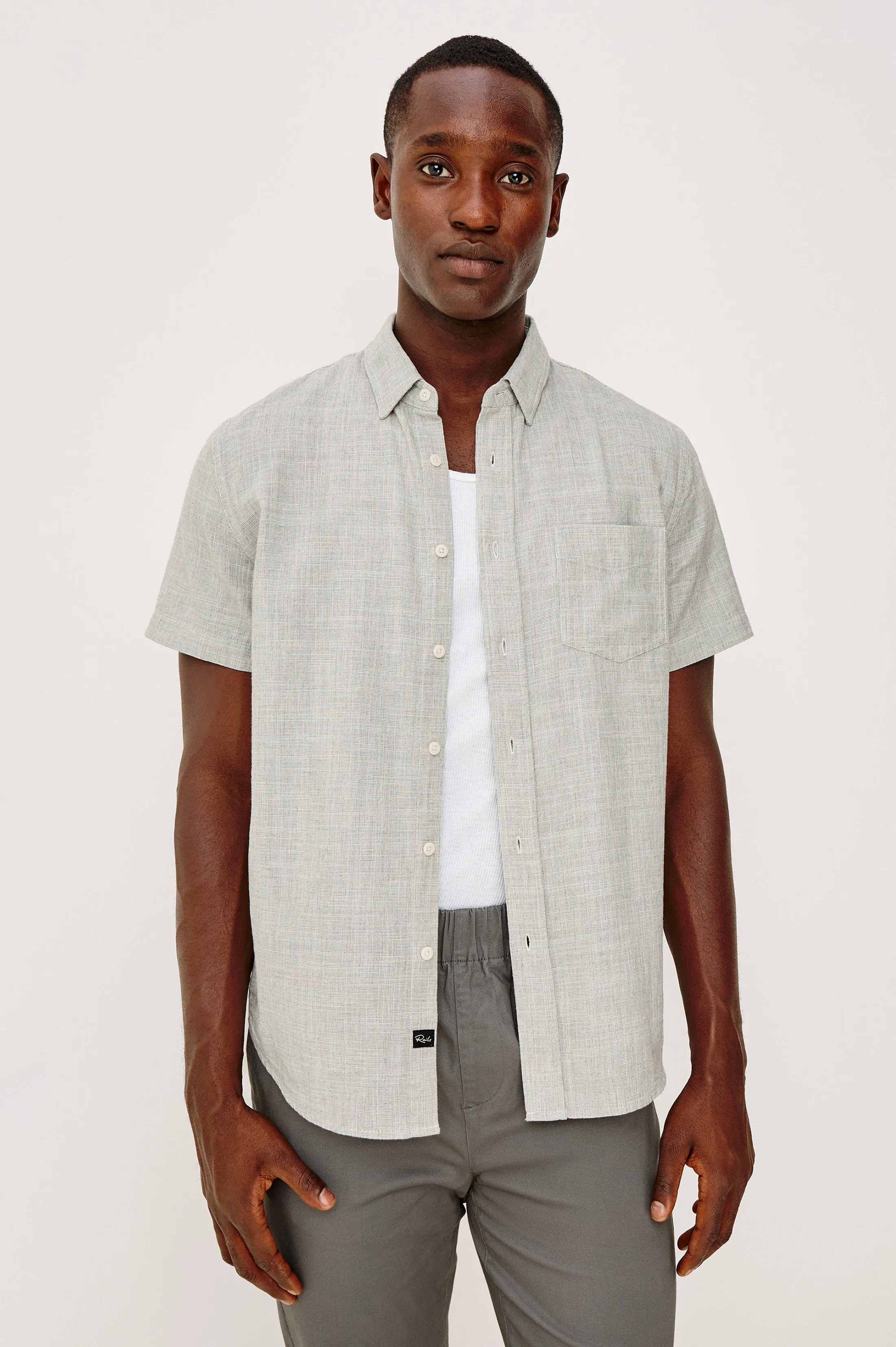 FAIRFAX SHIRT - PLATINUM ETCH sold by Rails