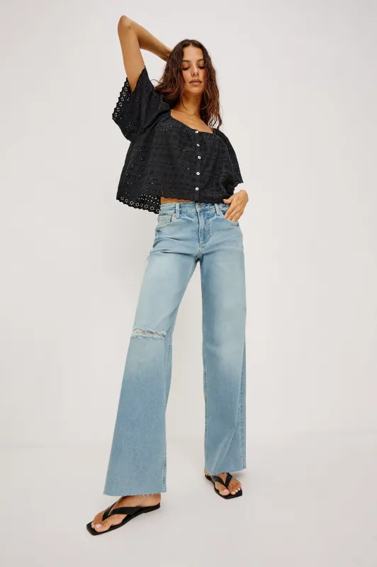GETTY LOW RISE WIDE LEG - WAVE RIDER made by Rails
