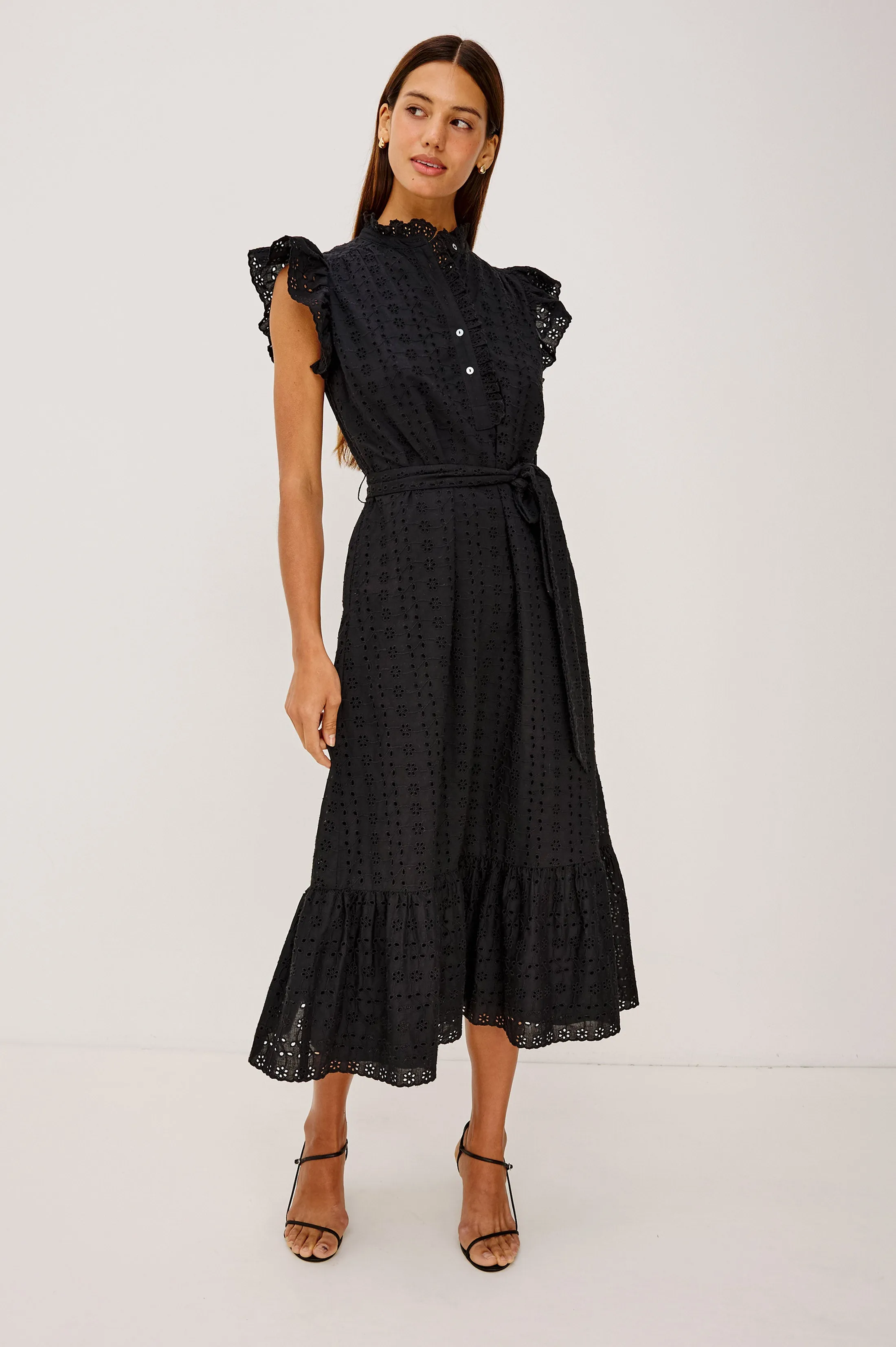 DARCY DRESS - BLACK EYELET sold by Rails product image thumbnail 3