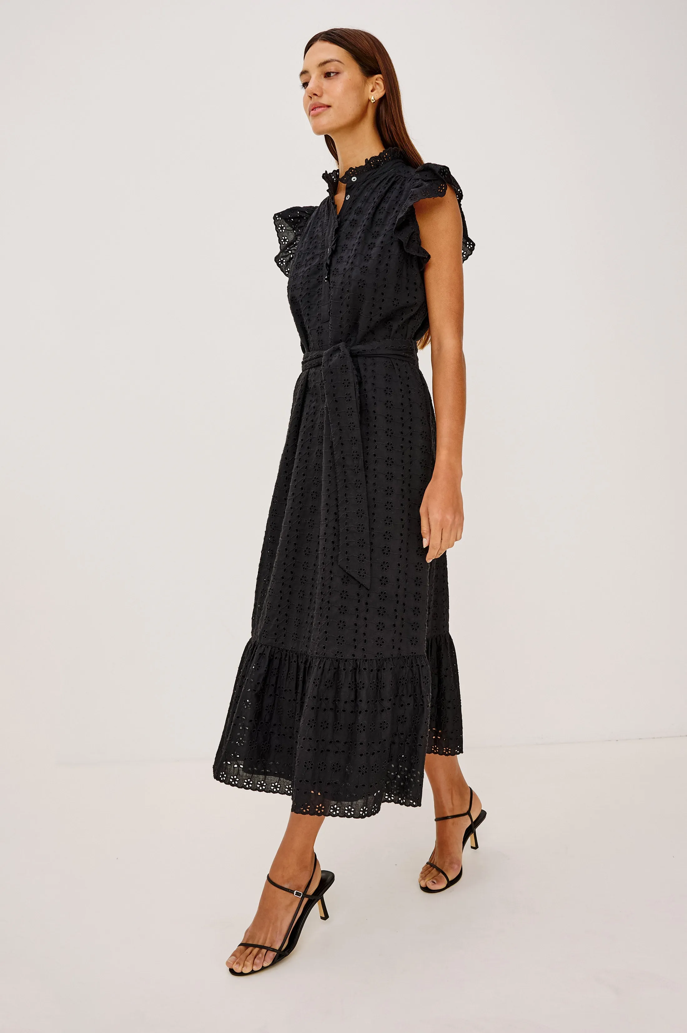 DARCY DRESS - BLACK EYELET sold by Rails product image thumbnail 4