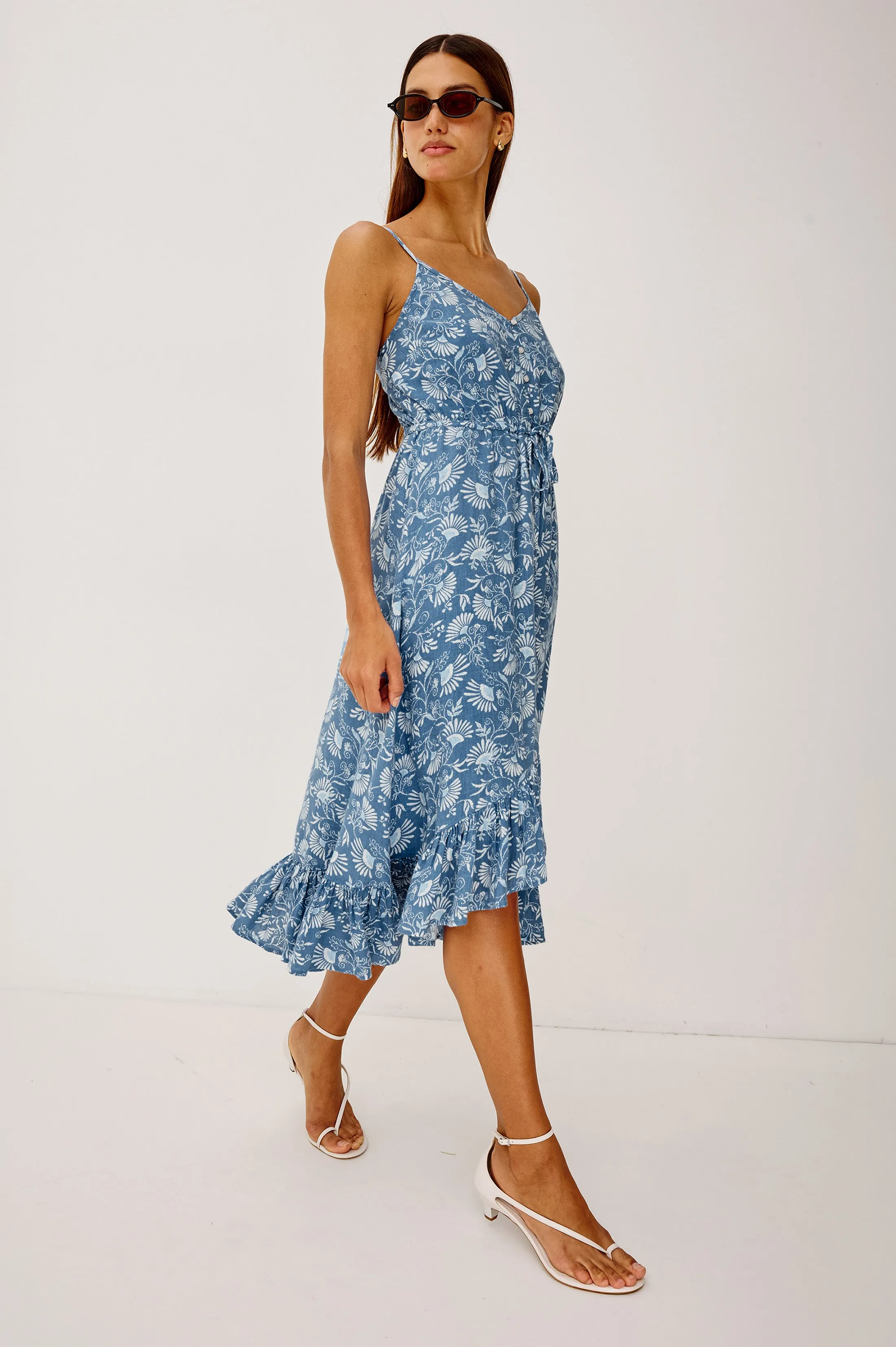 FRIDA DRESS - BLUE CASSIA sold by Rails