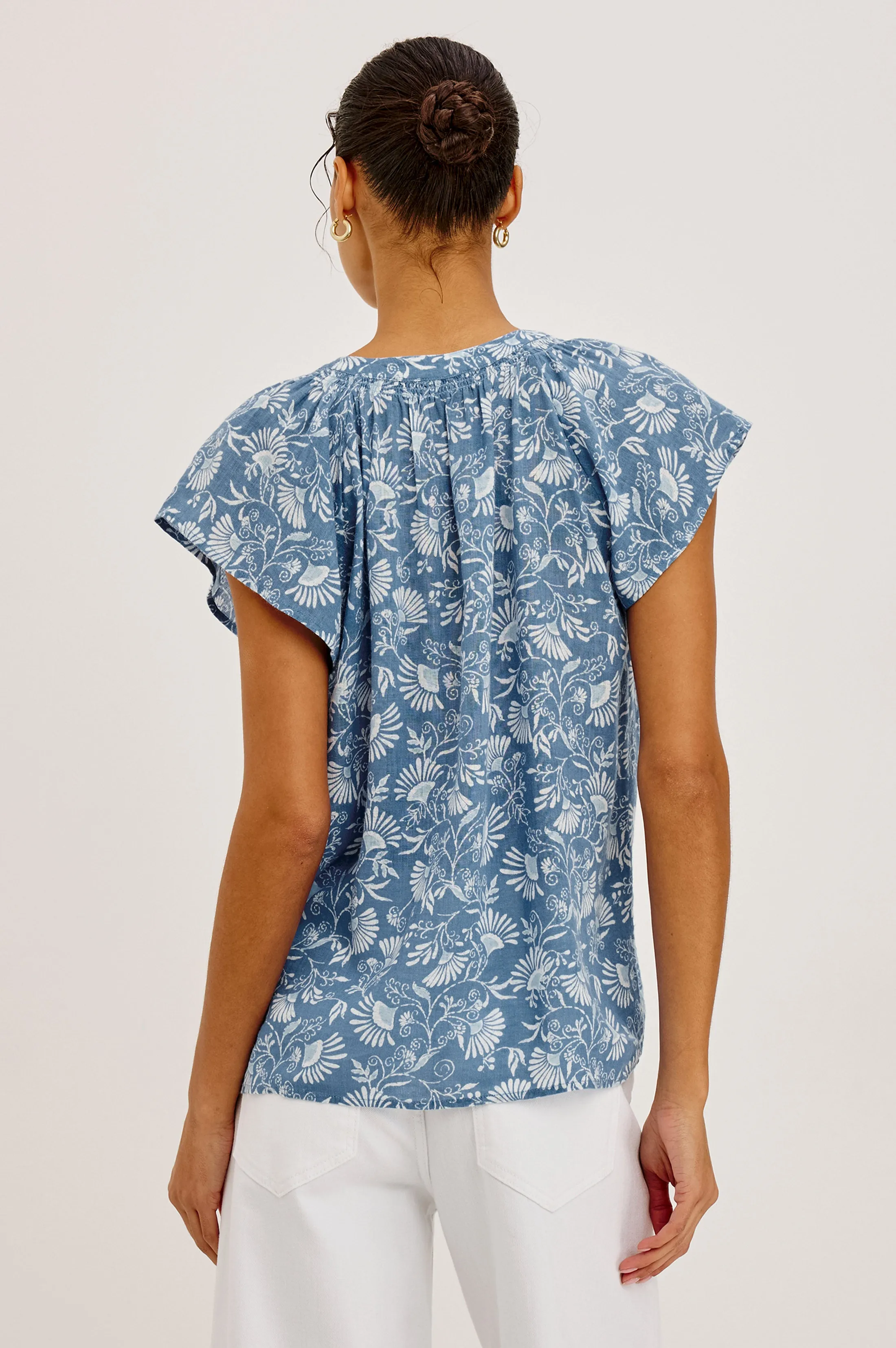 ALENA SHIRT - BLUE CASSIA sold by Rails product image thumbnail 5