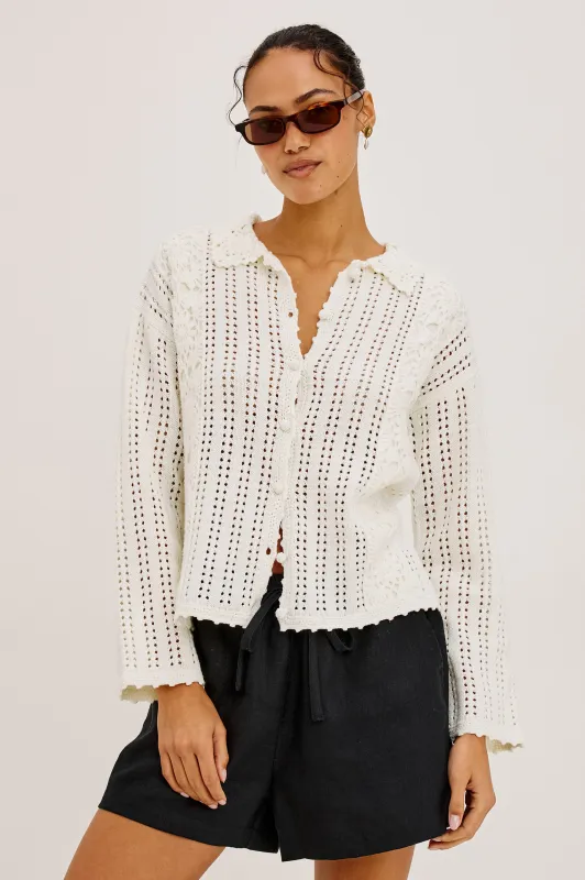 JENNI SWEATER - IVORY made by Rails