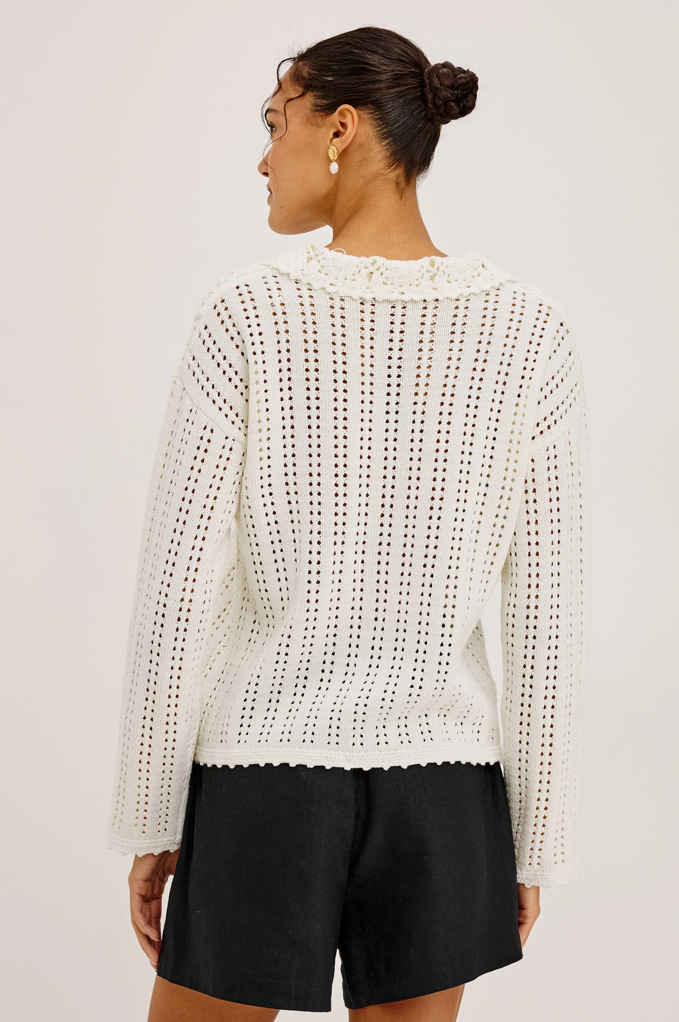 JENNI SWEATER - IVORY sold by Rails product image thumbnail 5