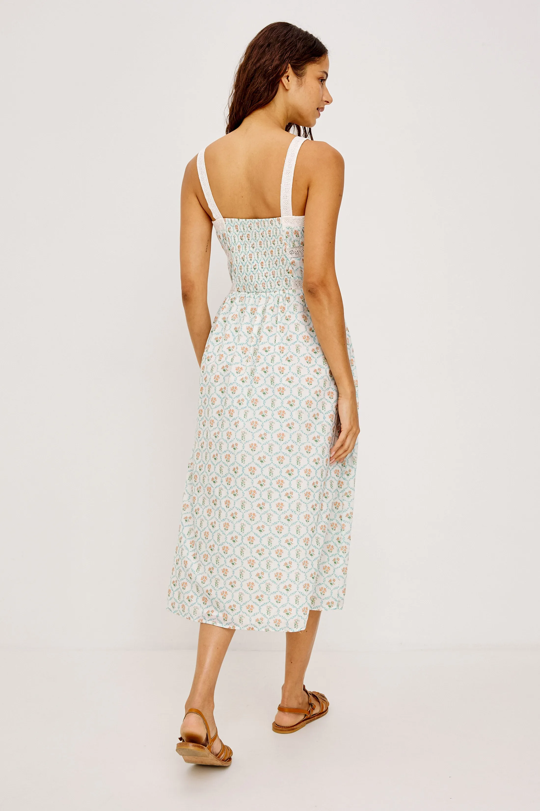KIMIKO DRESS - PEACH PEONY sold by Rails product image thumbnail 5