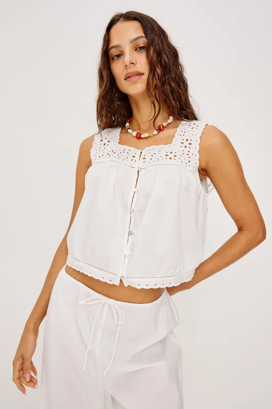 NOEMI TOP - WHITE made by Rails