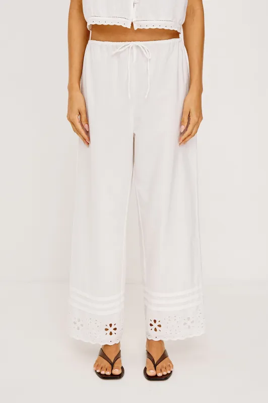 LYDIA PANT - WHITE made by Rails