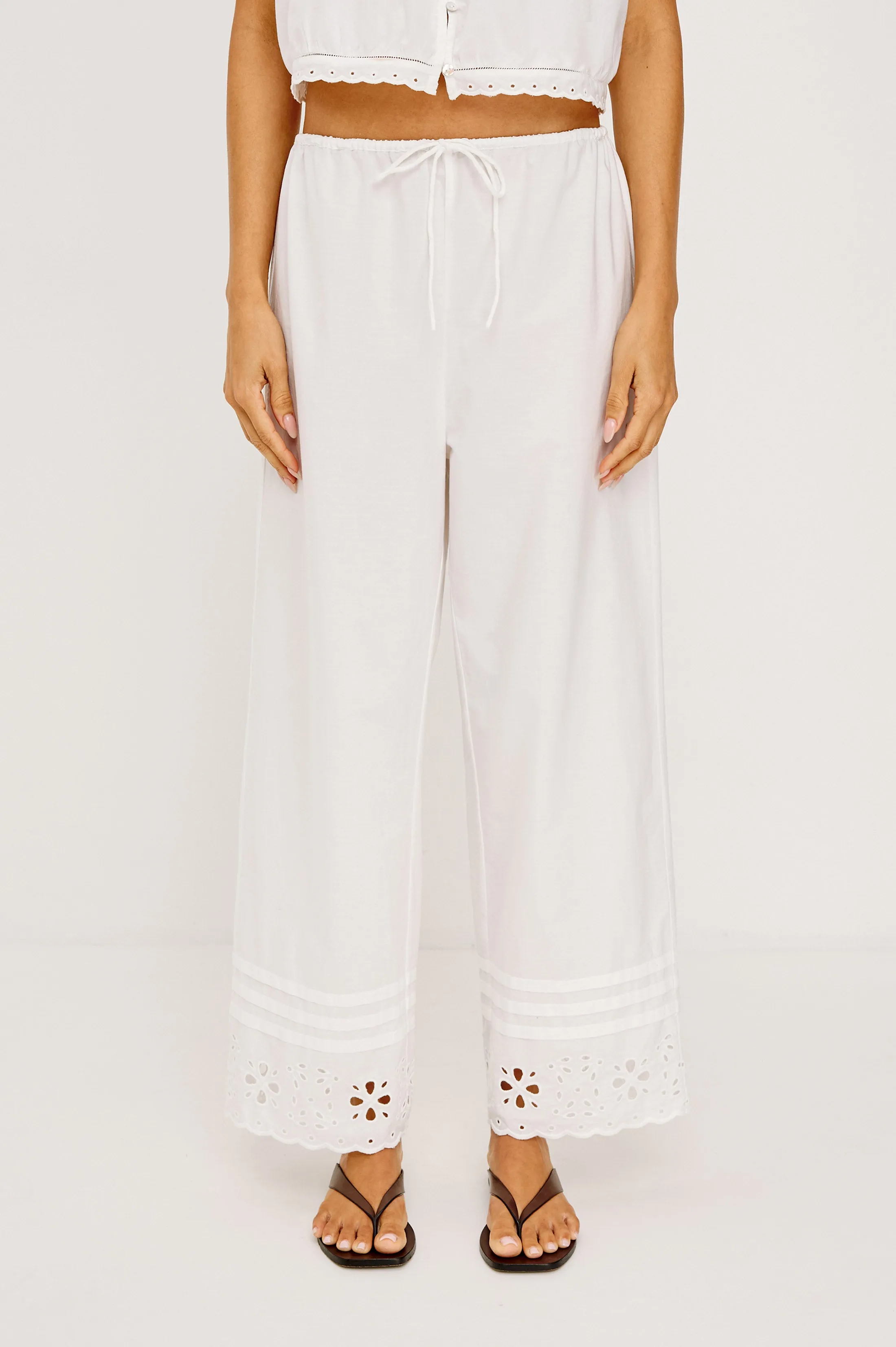LYDIA PANT - WHITE sold by Rails