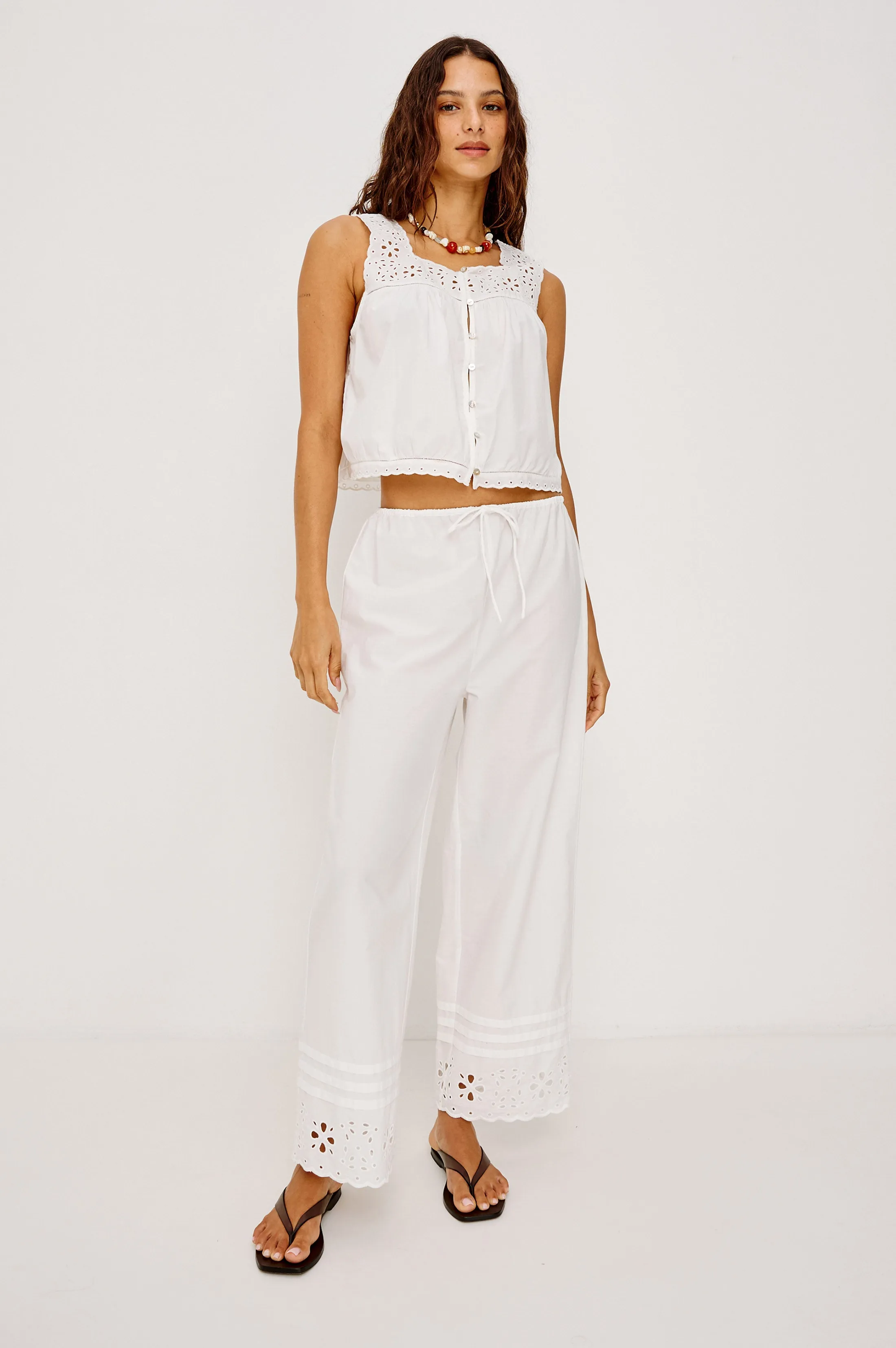 LYDIA PANT - WHITE sold by Rails product image thumbnail 3