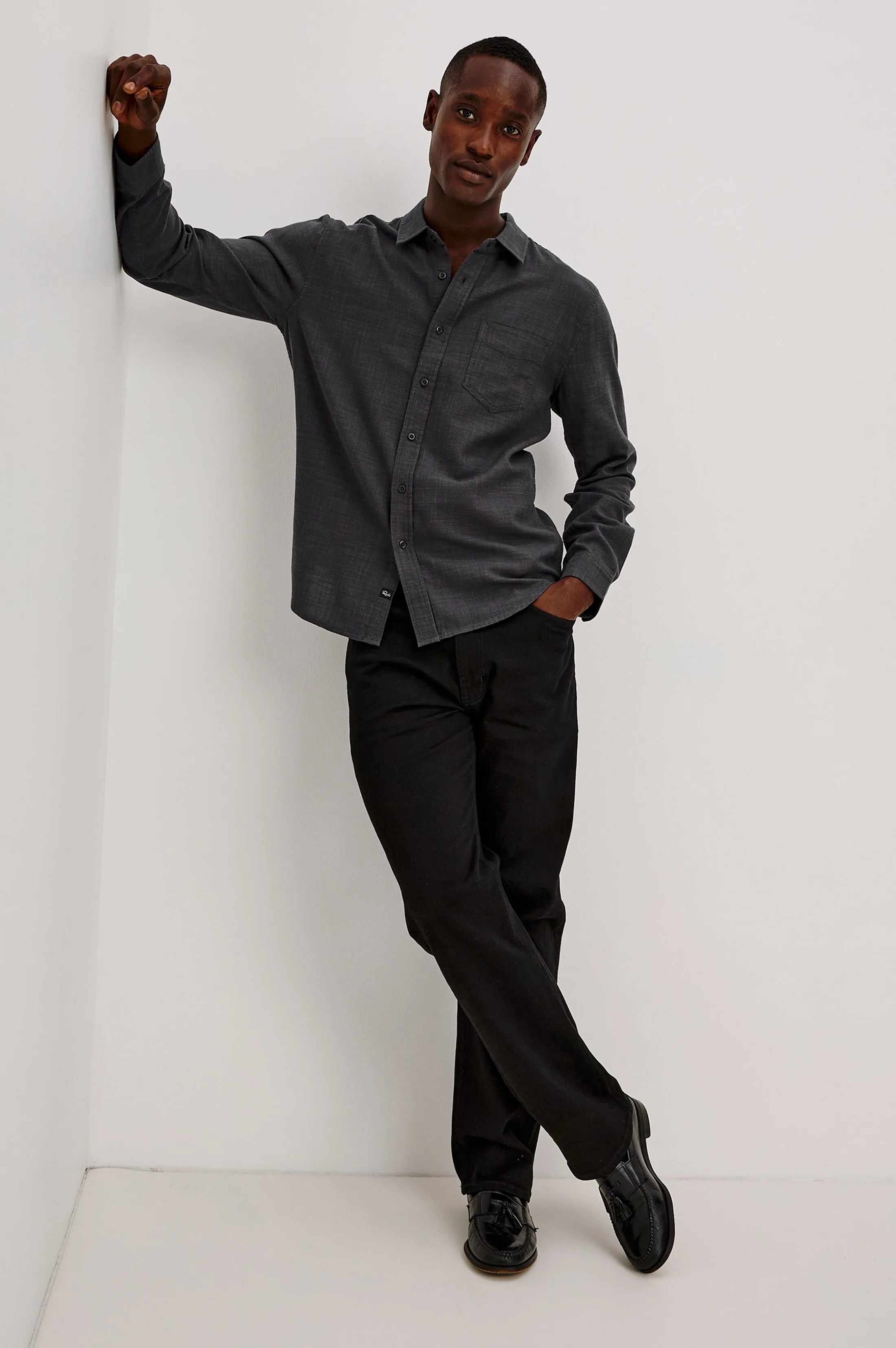 WYATT SHIRT - MIDNIGHT ETCH sold by Rails product image thumbnail 3