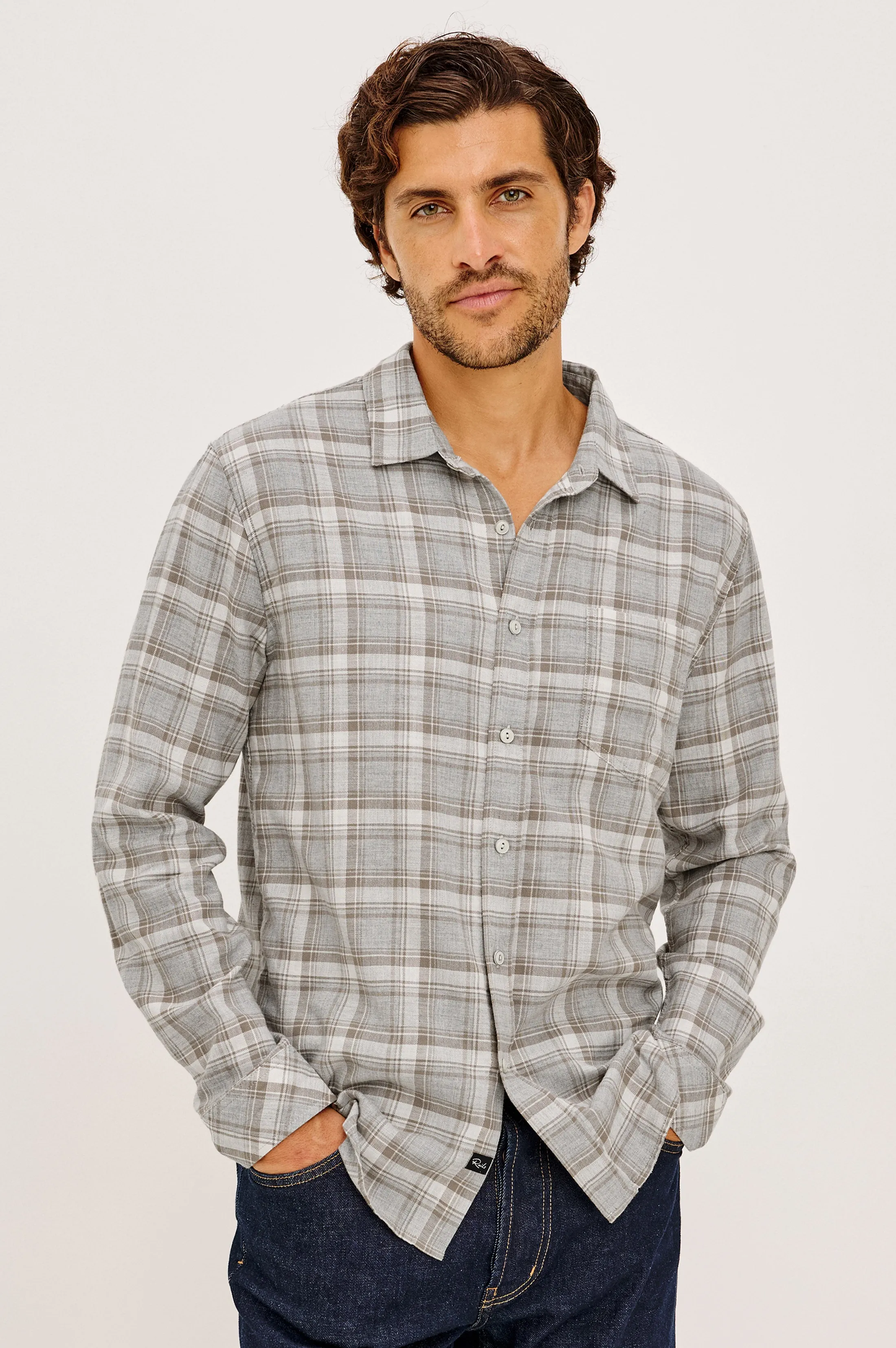 WYATT SHIRT - LIVE EDGE HEATHER sold by Rails product image thumbnail 4