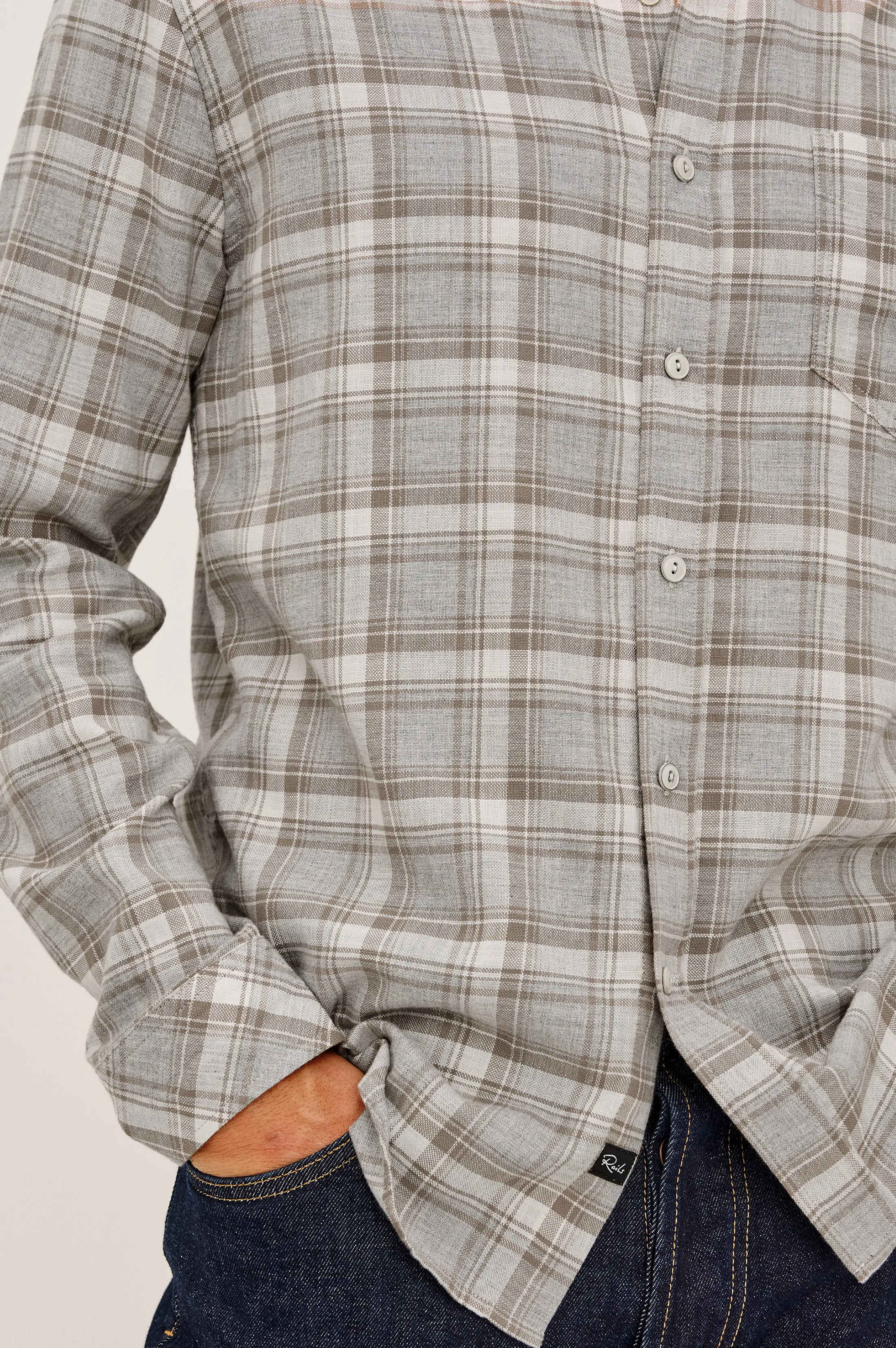 WYATT SHIRT - LIVE EDGE HEATHER sold by Rails product image thumbnail 2