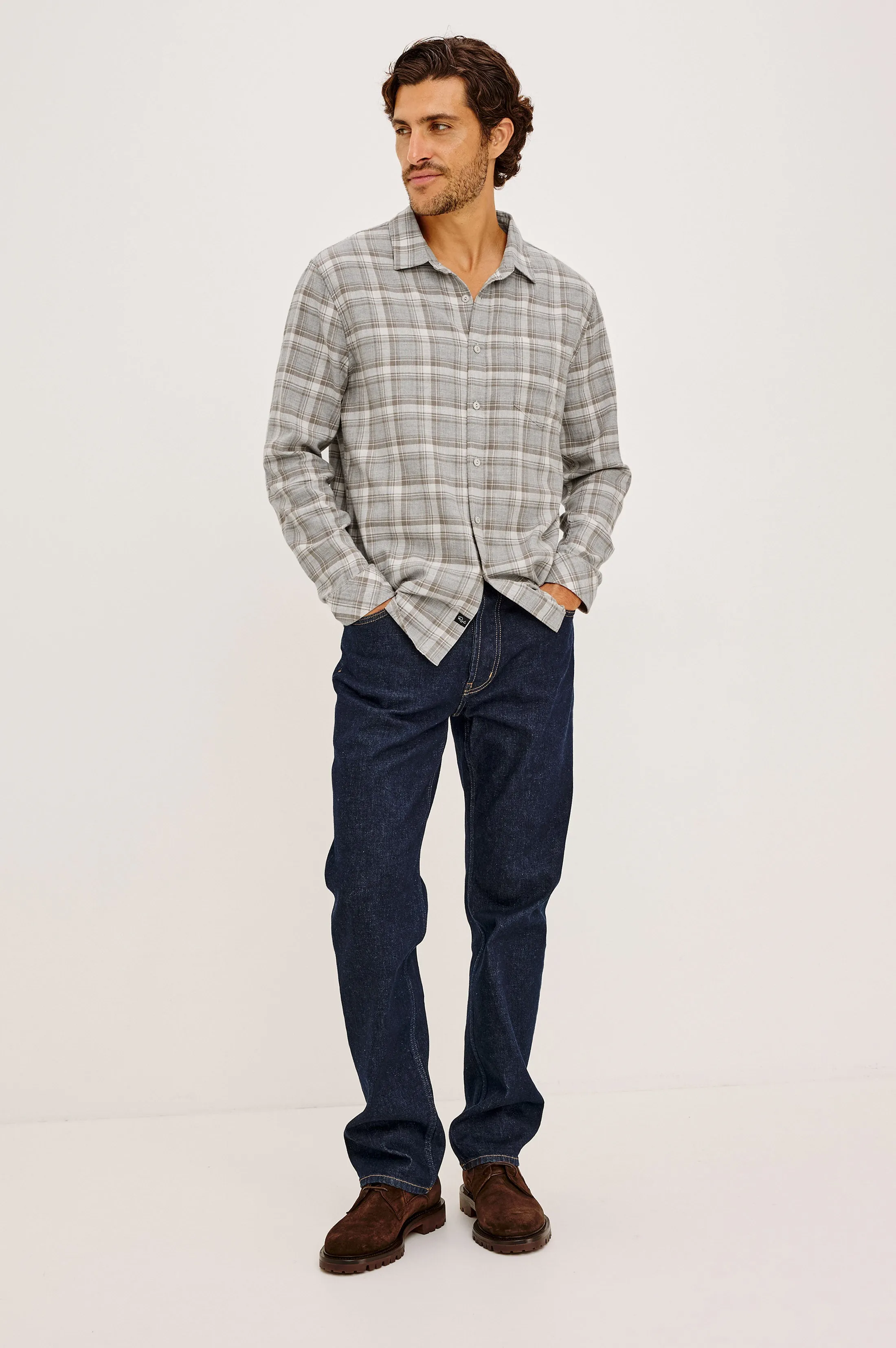 WYATT SHIRT - LIVE EDGE HEATHER sold by Rails product image thumbnail 3