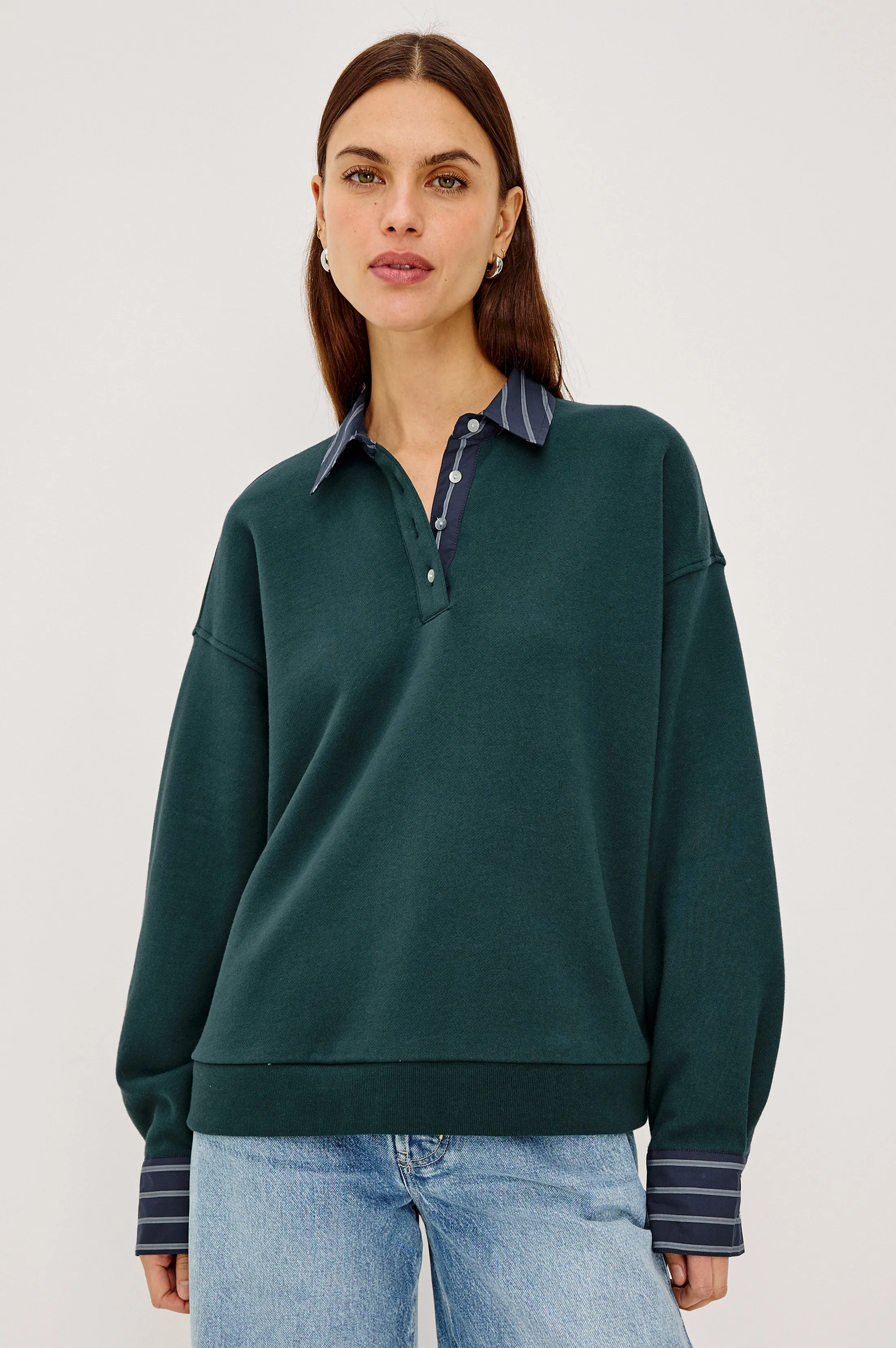 ZAVIER SWEATSHIRT - FOREST sold by Rails