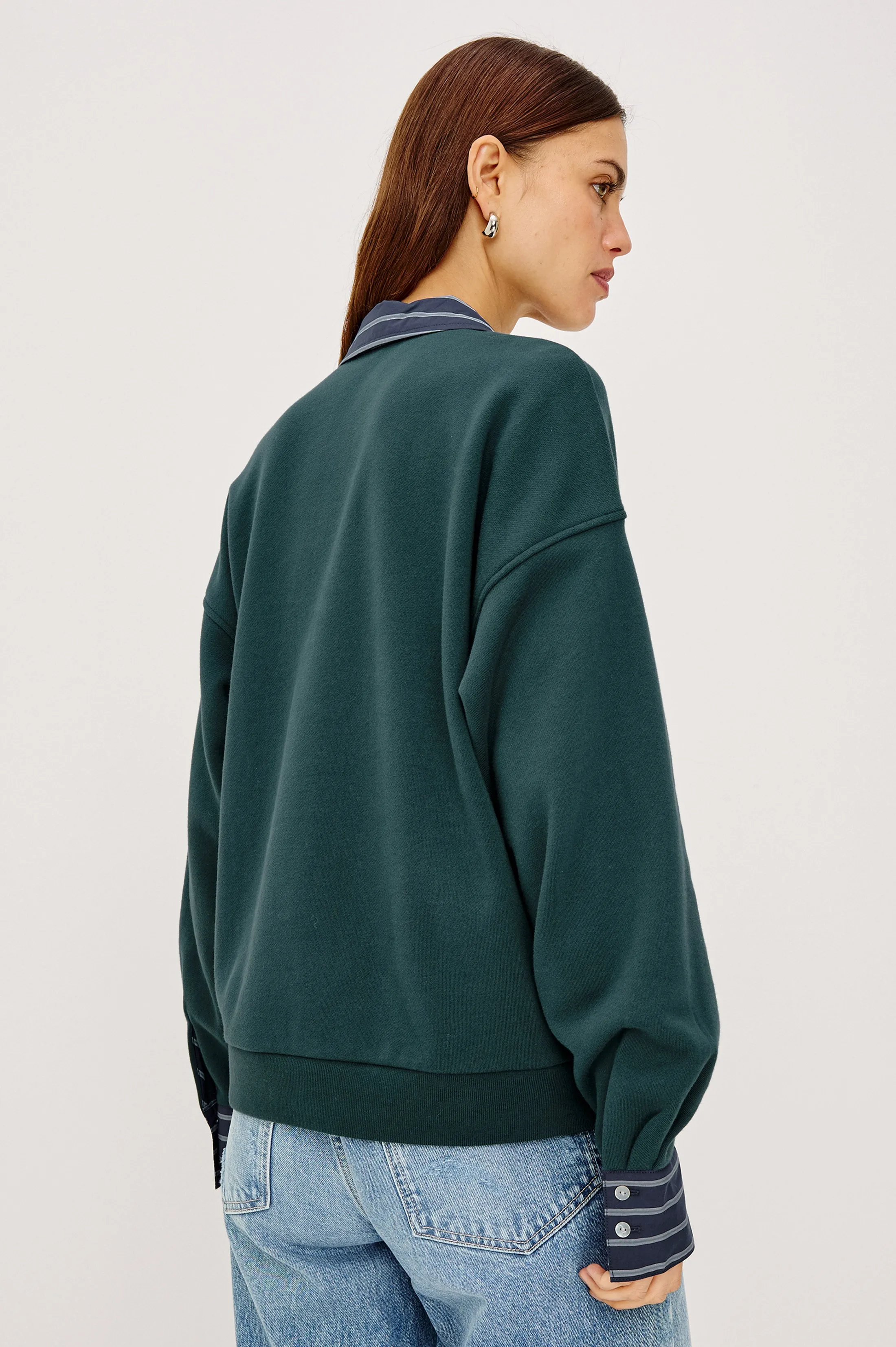 ZAVIER SWEATSHIRT - FOREST sold by Rails product image thumbnail 5