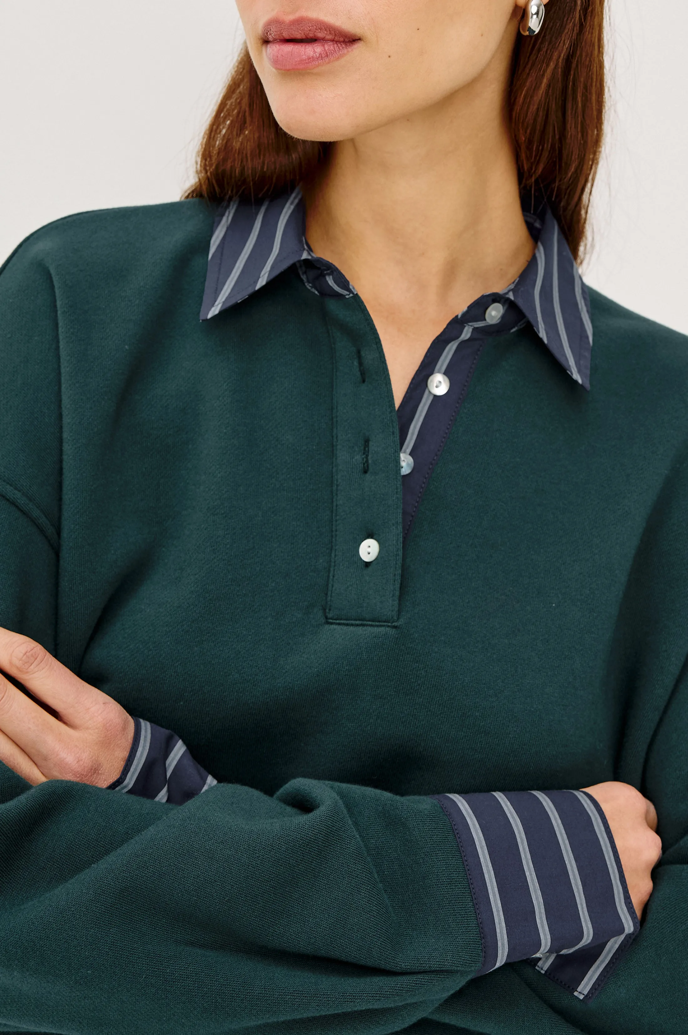 ZAVIER SWEATSHIRT - FOREST sold by Rails product image thumbnail 2