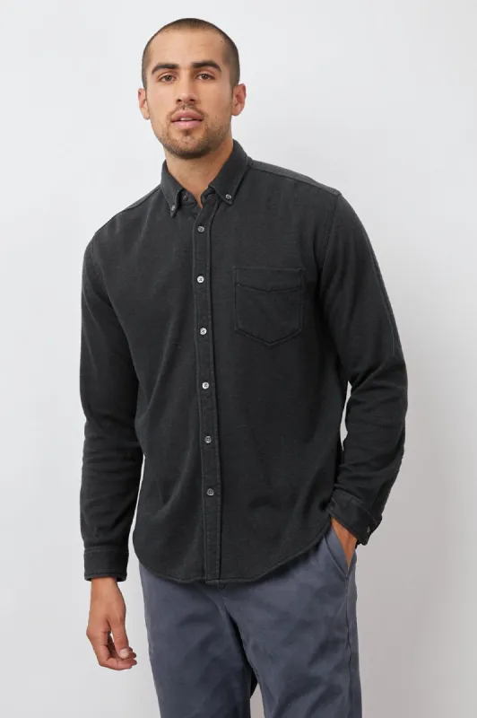 BERKELEY SHIRT - WASHED BLACK sold by Rails