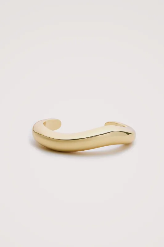 ORGANIC SHAPED CUFF BRACELET - GOLD made by Rails