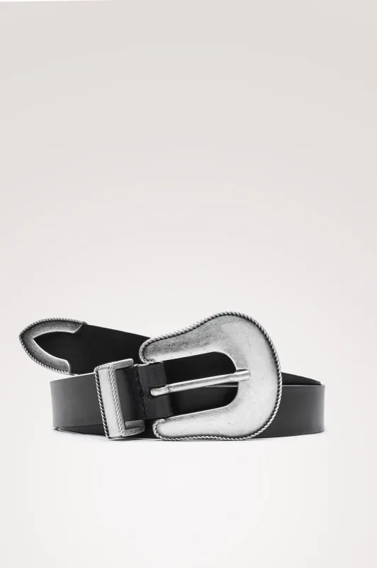 NASHVILLE BELT  - BLACK SILVER made by Rails