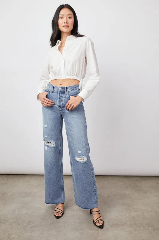 GETTY WIDE LEG - BREEZY BLUE DISTRESS sold by Rails