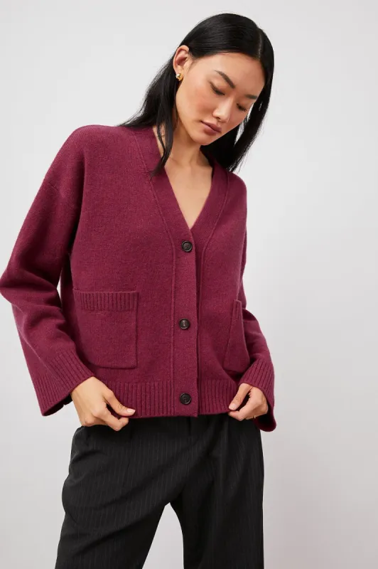 LINDI CARDIGAN - MAGENTA sold by Rails
