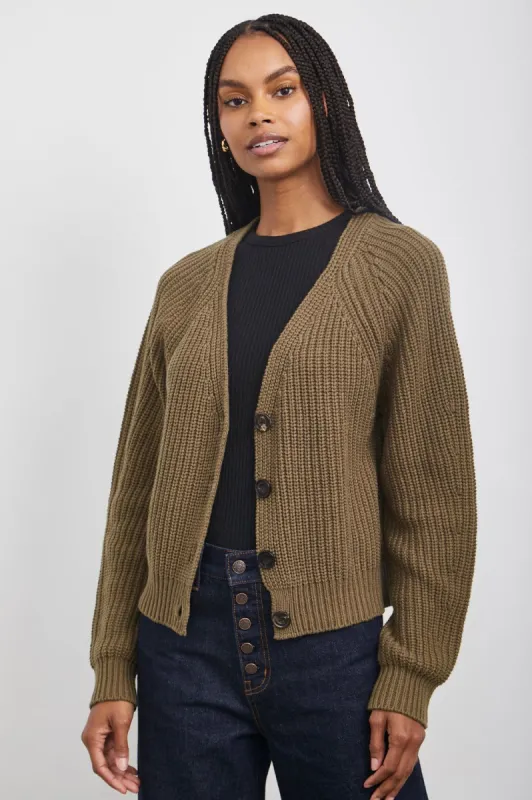 JOSIE CARDIGAN - OLIVE sold by Rails