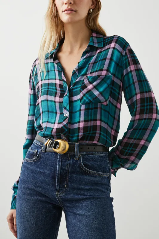 HUNTER SHIRT - AQUA LILAC sold by Rails