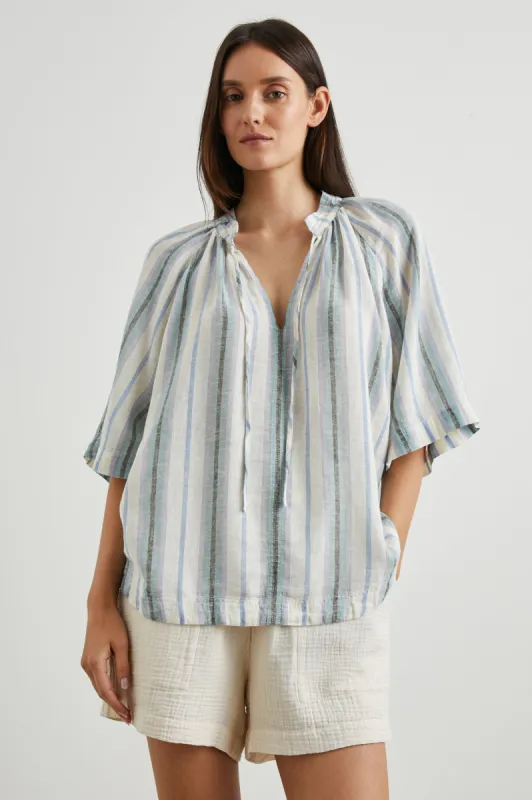 EVELINE TOP - CATANIA STRIPE sold by Rails