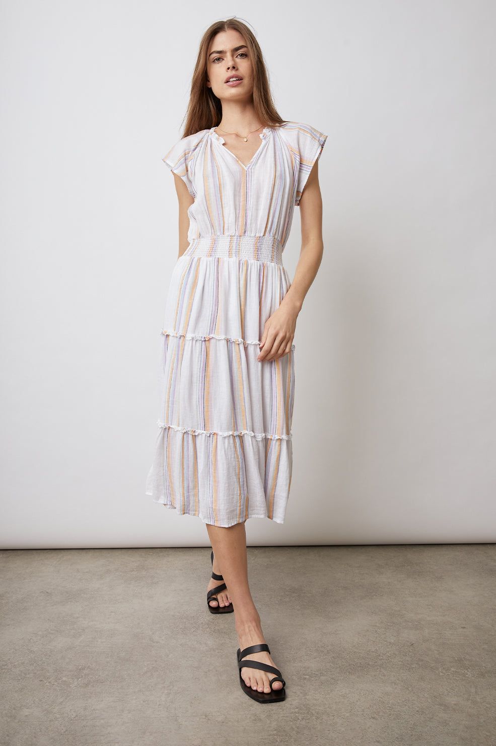 AMELLIA DRESS - MERIDA STRIPE sold by Rails product image thumbnail 3