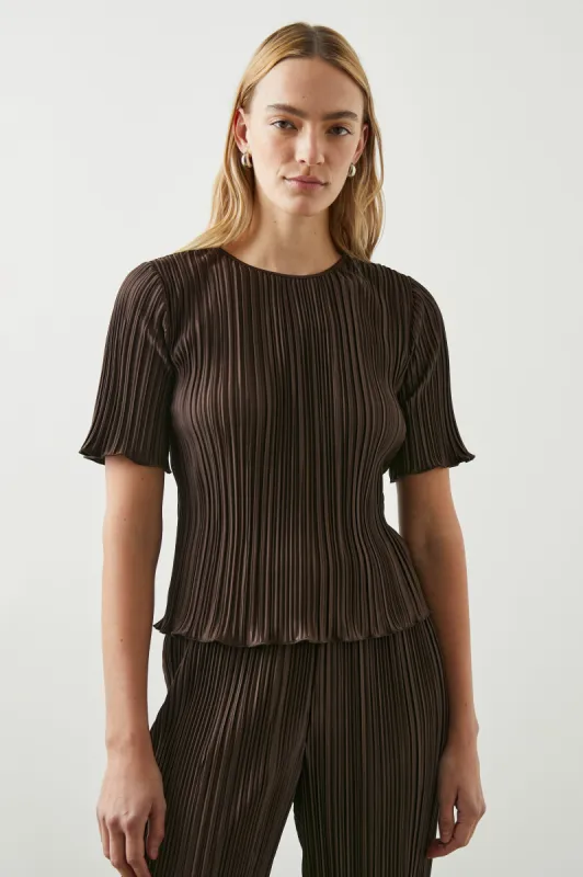 GOLDIE TOP - ESPRESSO sold by Rails
