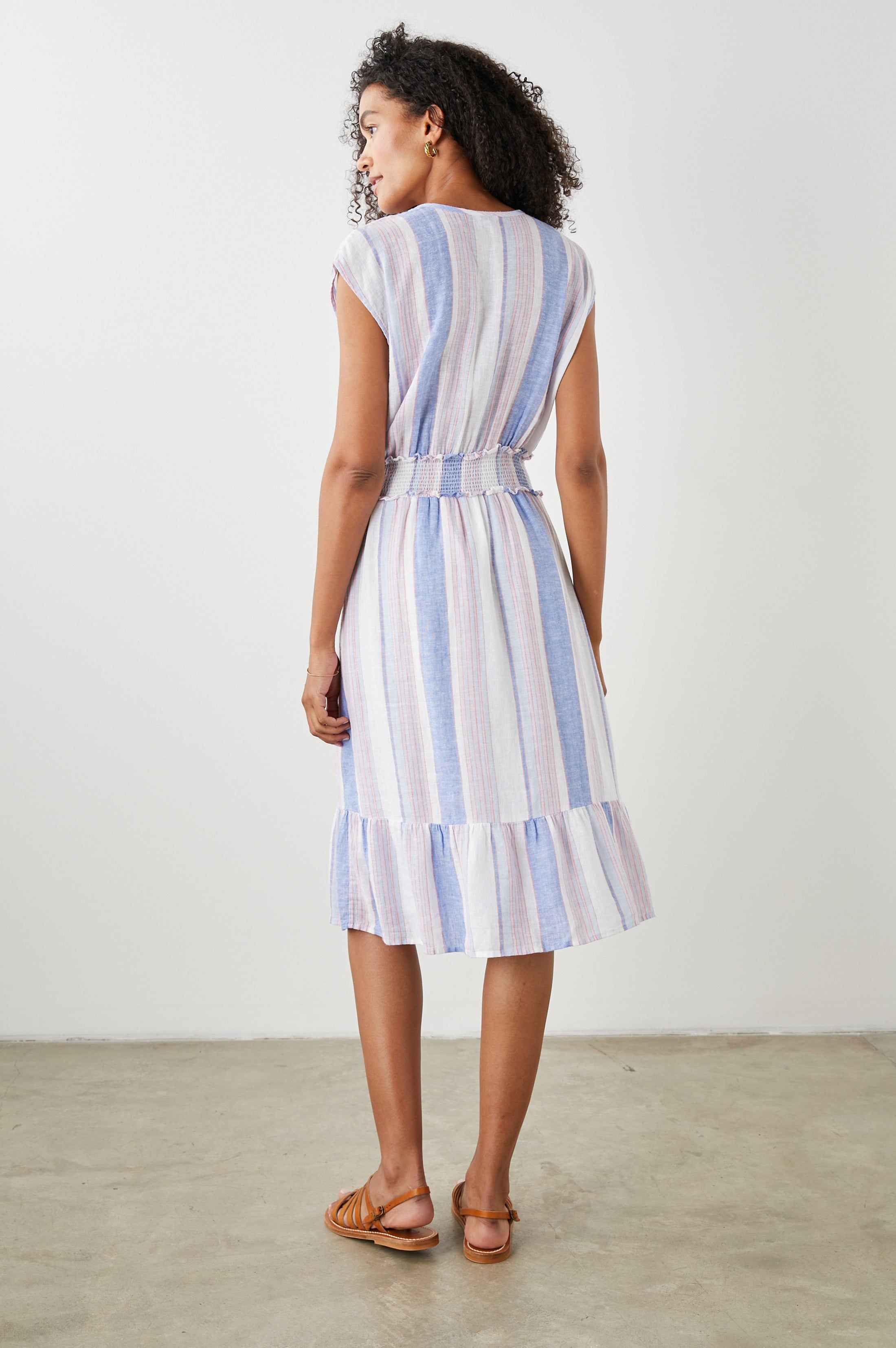 ASHLYN DRESS - MARINI STRIPE sold by Rails product image thumbnail 5